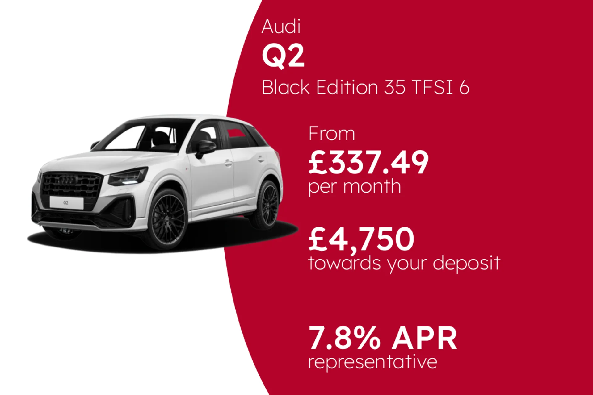 Audi Black Edition 35 TFSI 6 Speed Manual PCP Finance Offer From £337.49 Per Month