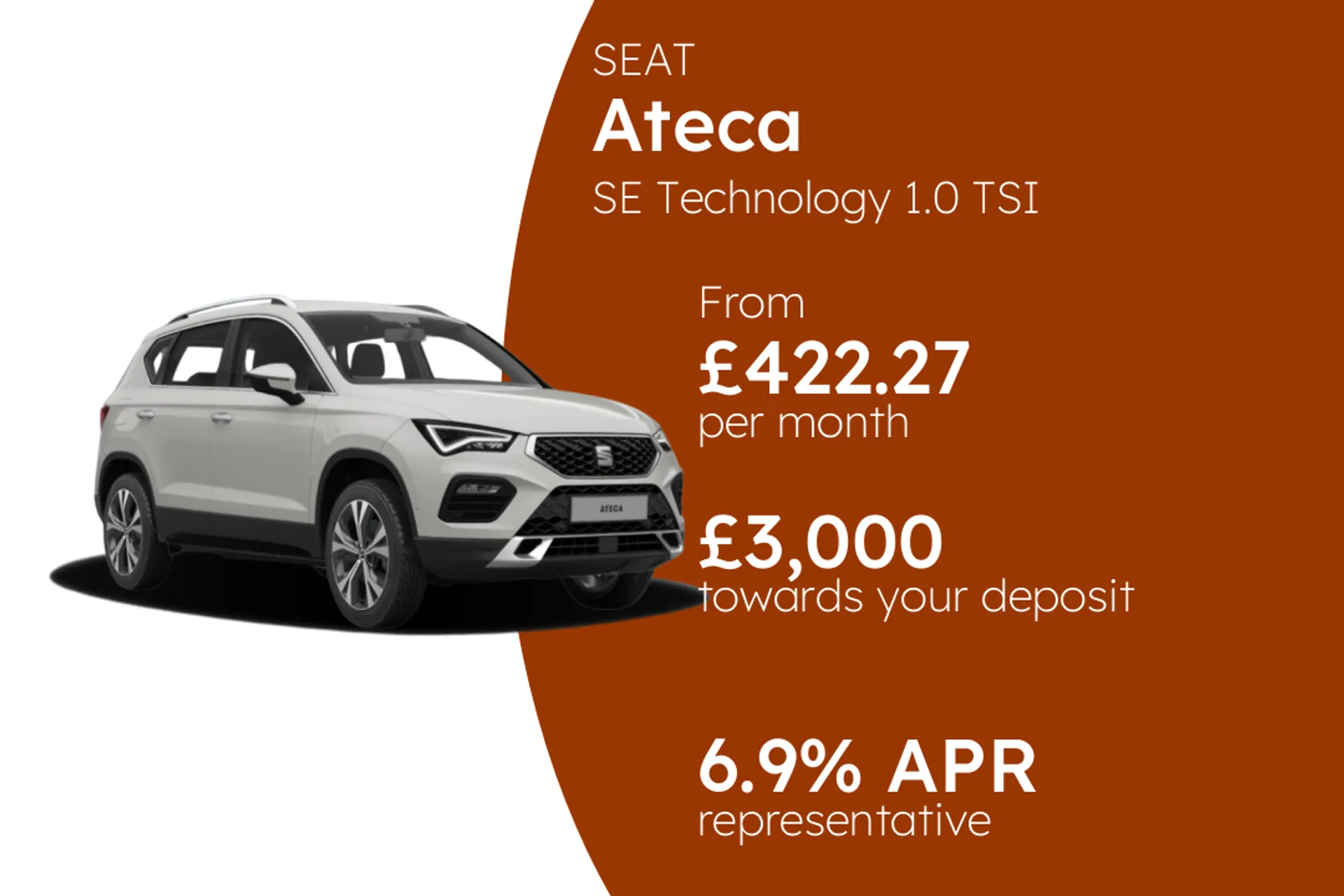 SEAT SE Technology 1.0 TSI 115PS SS PCP Finance Offer From £422.27 Per Month