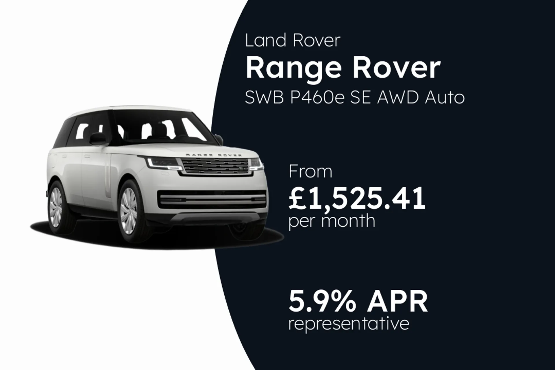 Land Rover SWB P460e SE AWD Auto MHEV PCP Finance Offer From £1525.41 Per Month  