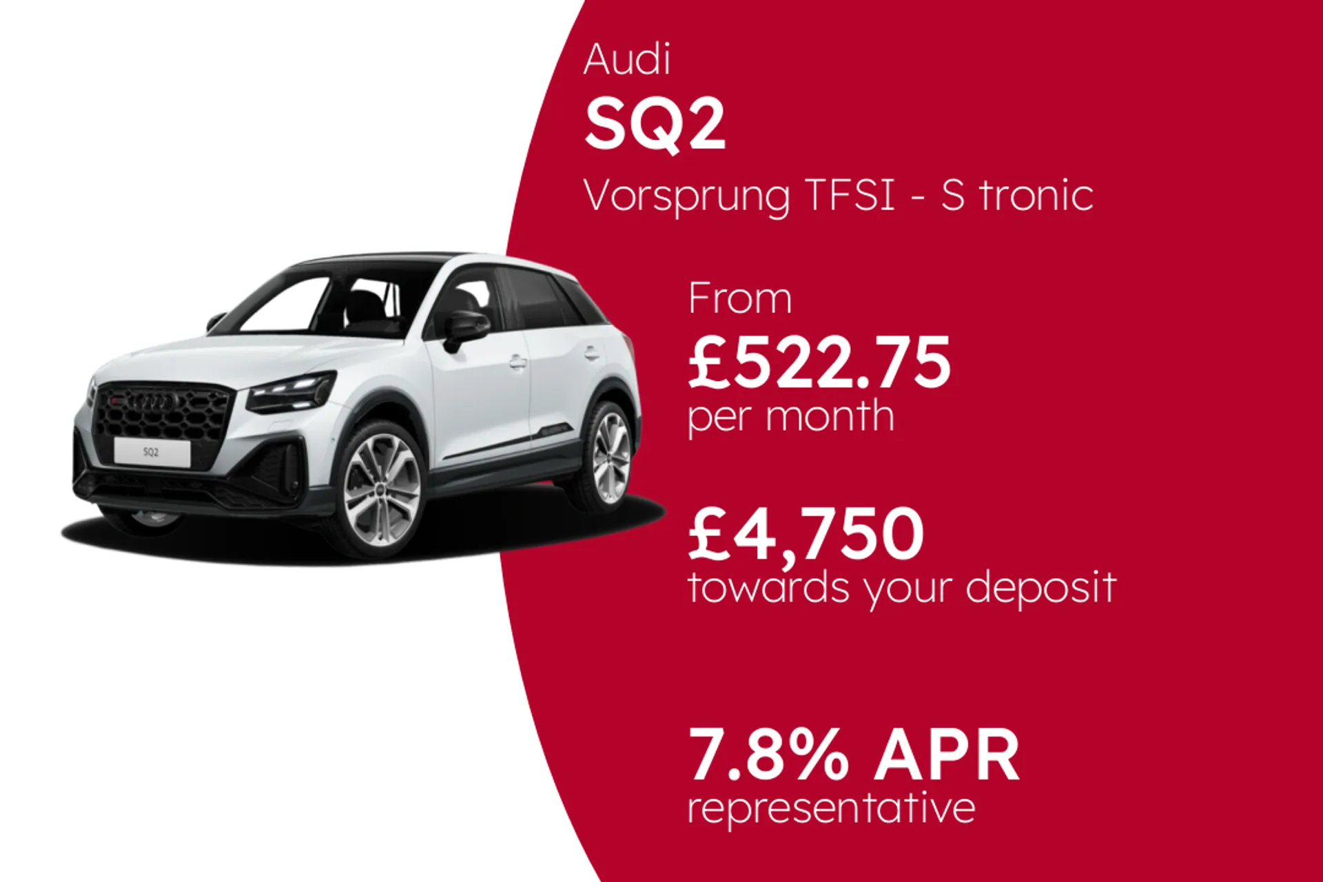 Audi Vorsprung TFSI - S tronic PCP Finance Offer From £522.75 Per Month  