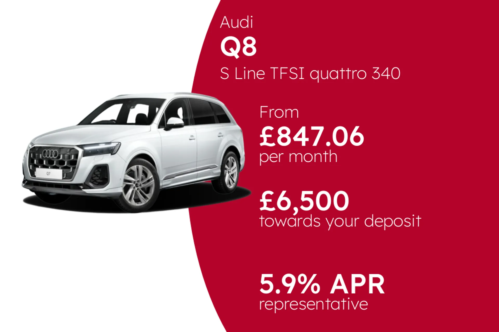 Audi S Line TFSI quattro 340 PS S Tronic PCP Finance Offer From £847.06 Per Month  