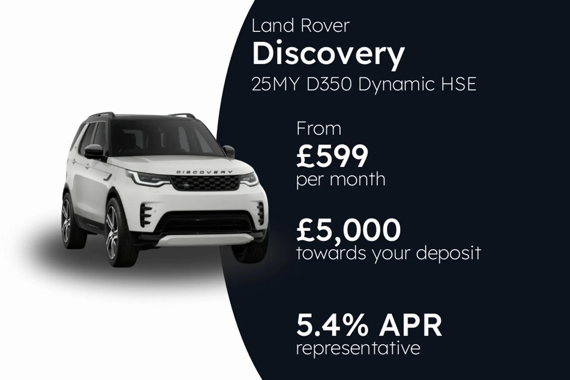 Land Rover 25MY D350 Dynamic HSE PCP Finance Offer From £599.00 Per Month  