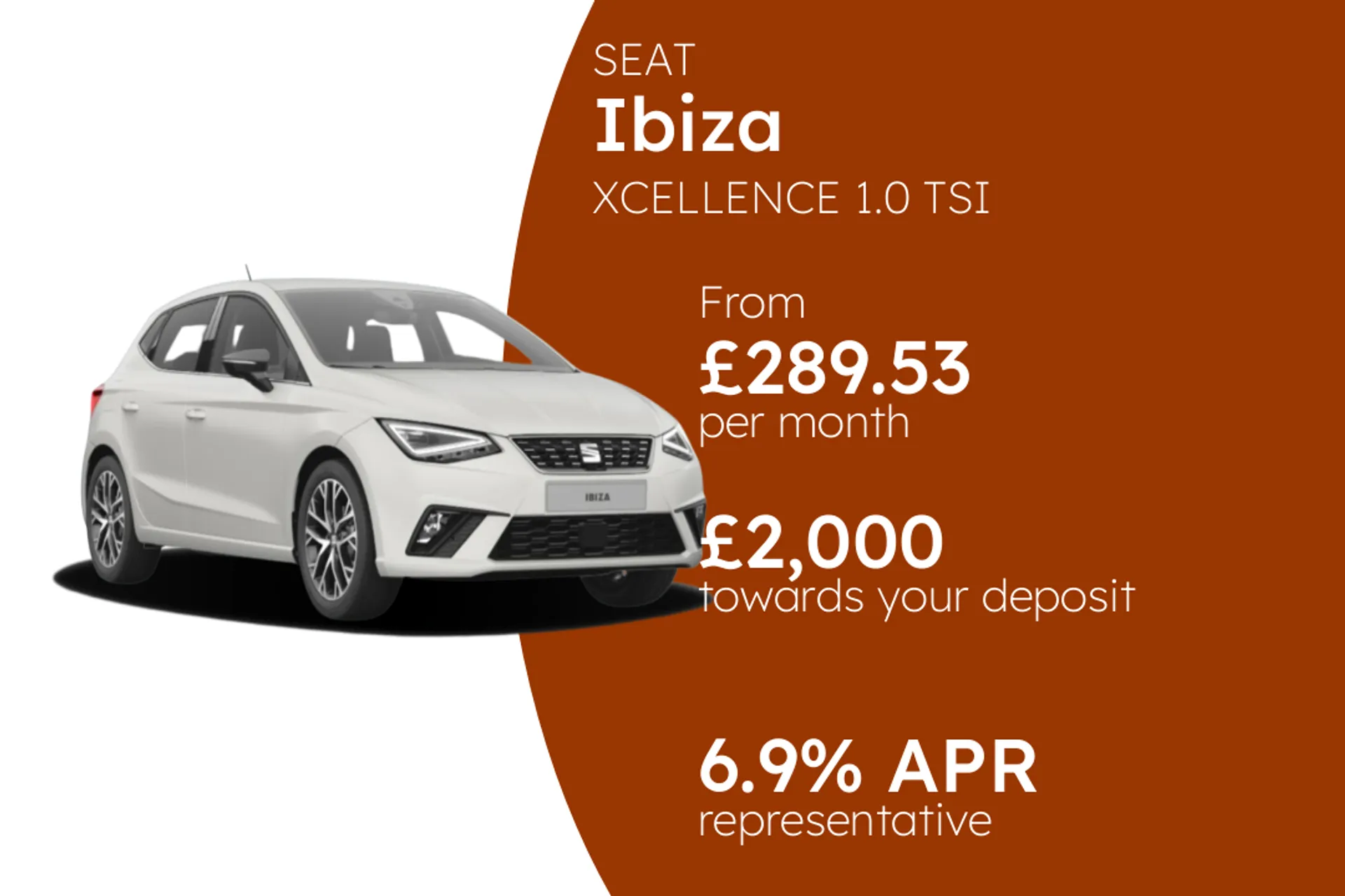 SEAT XCELLENCE 1.0 TSI DSG-auto 115PS PCP Finance Offer From £289.53 Per Month  