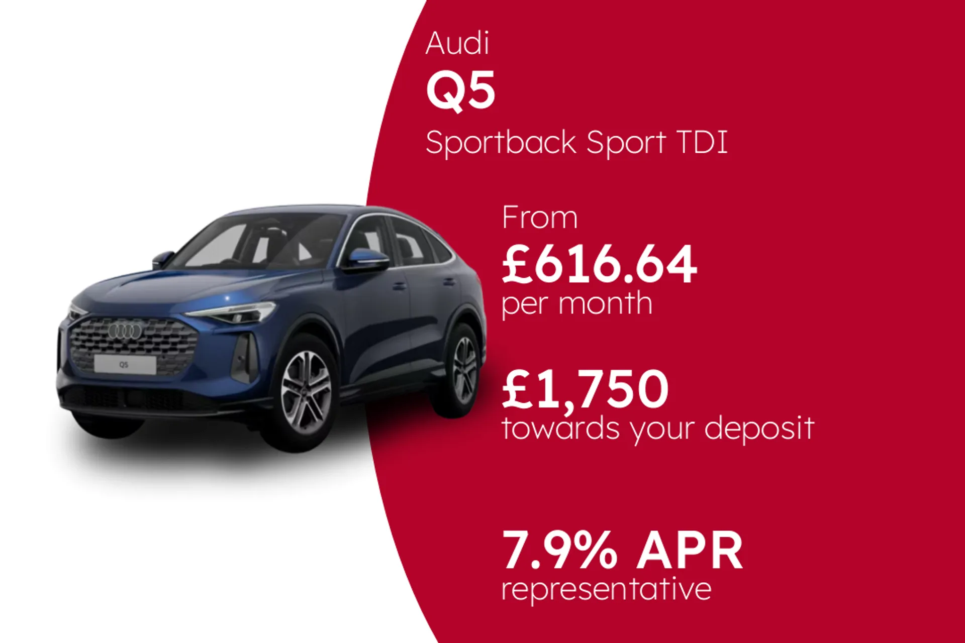 Audi Sportback Sport TDI quattro 204 PS S tronic PCP Finance Offer From £616.64 Per Month
