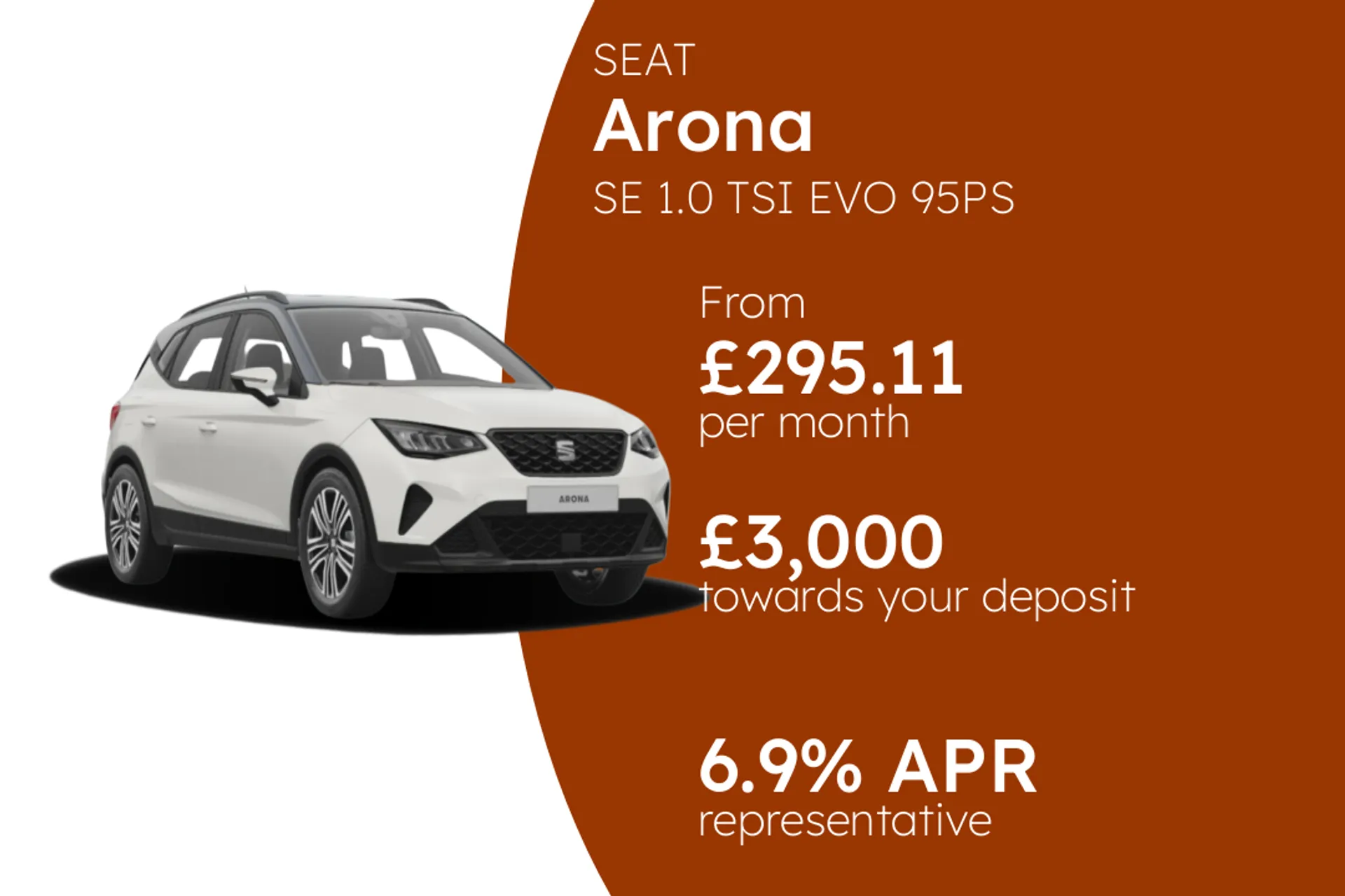 SEAT SE 1.0 TSI EVO 95PS PCP Finance Offer From £295.11 Per Month  