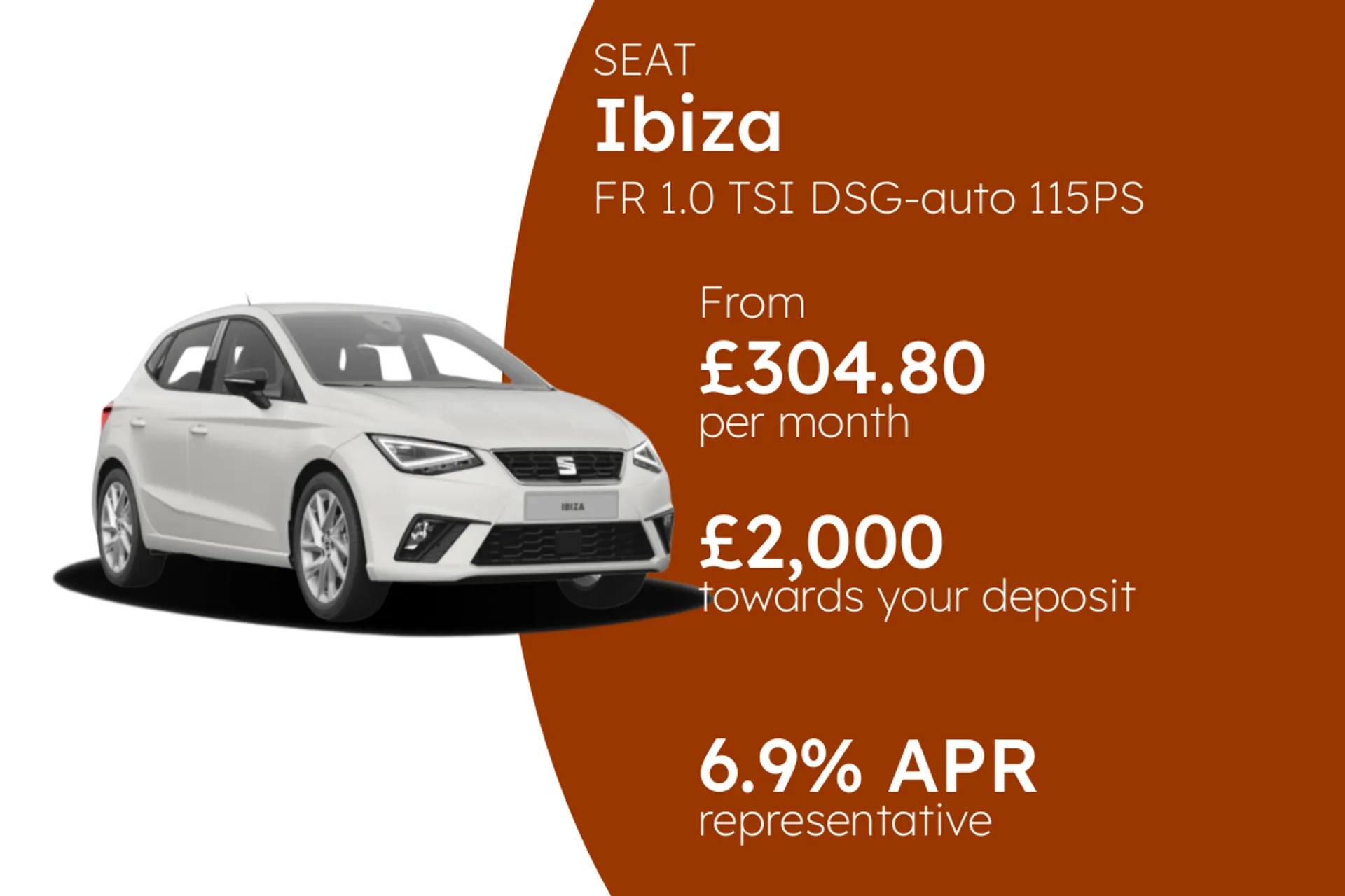 SEAT FR 1.0 TSI DSG-auto 115PS PCP Finance Offer From £304.80 Per Month  