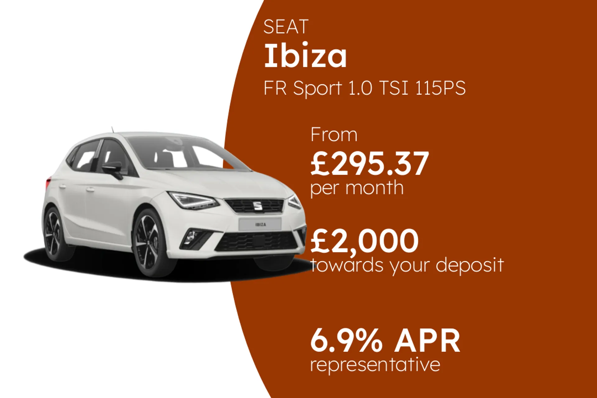 SEAT FR Sport 1.0 TSI 115PS  PCP Finance Offer From £295.37 Per Month  