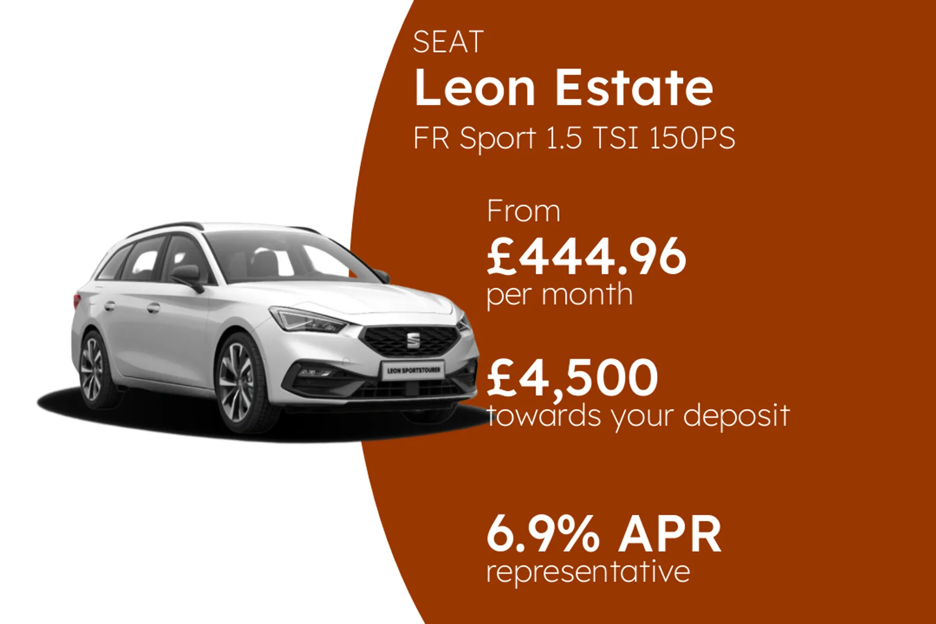 SEAT FR Sport 1.5 TSI 150PS PCP Finance Offer From £444.96 Per Month