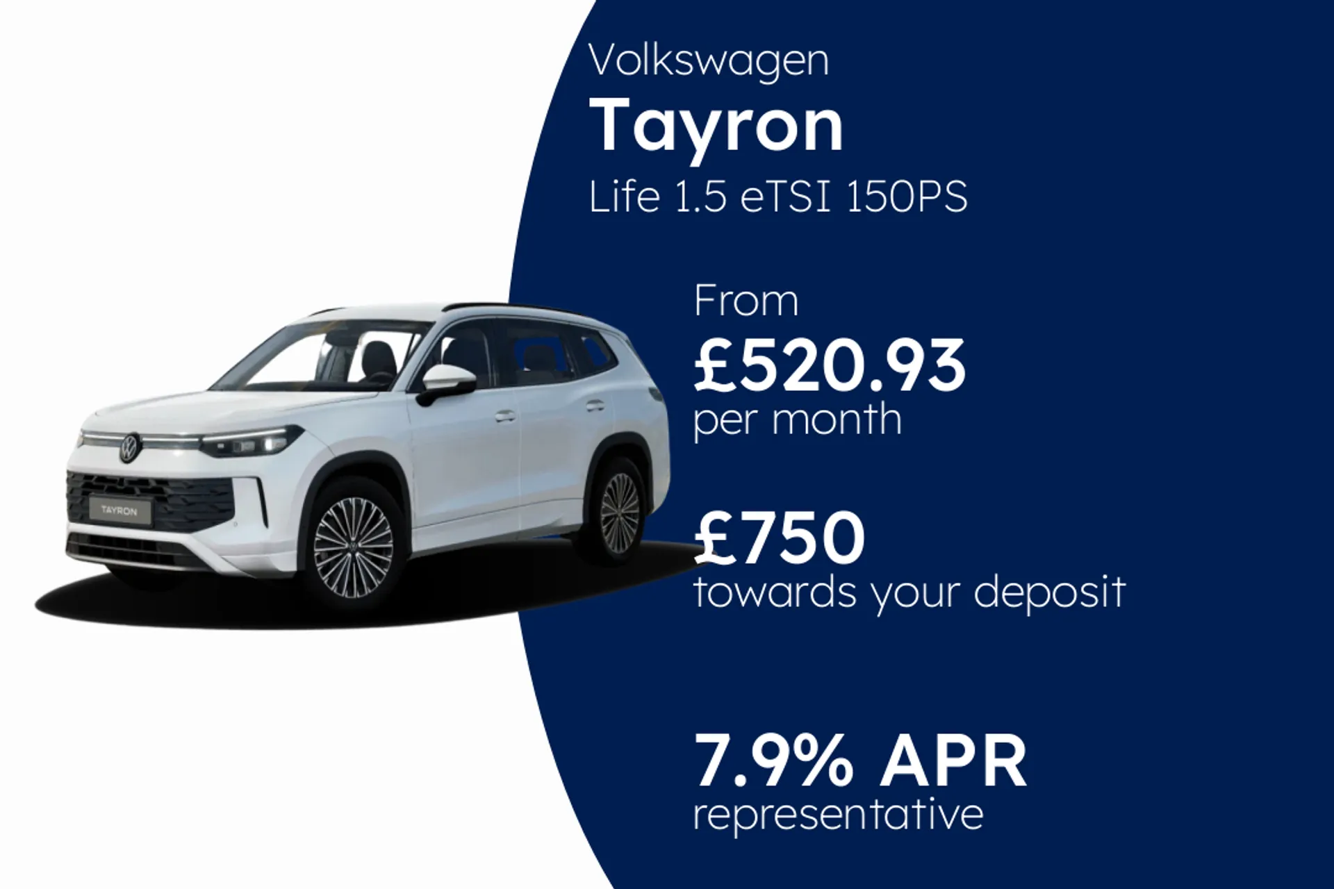 Volkswagen Life 1.5 eTSI 150PS 7-Speed DSG 5 Door PCP Finance Offer From £520.93 Per Month  