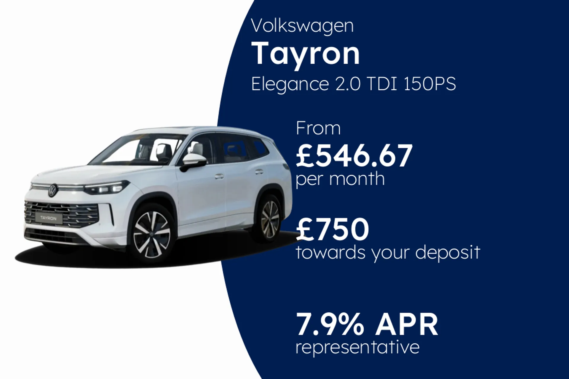 Volkswagen Elegance 2.0 TDI 150PS 7-Speed DSG 5 Door PCP Finance Offer From £546.67 Per Month  