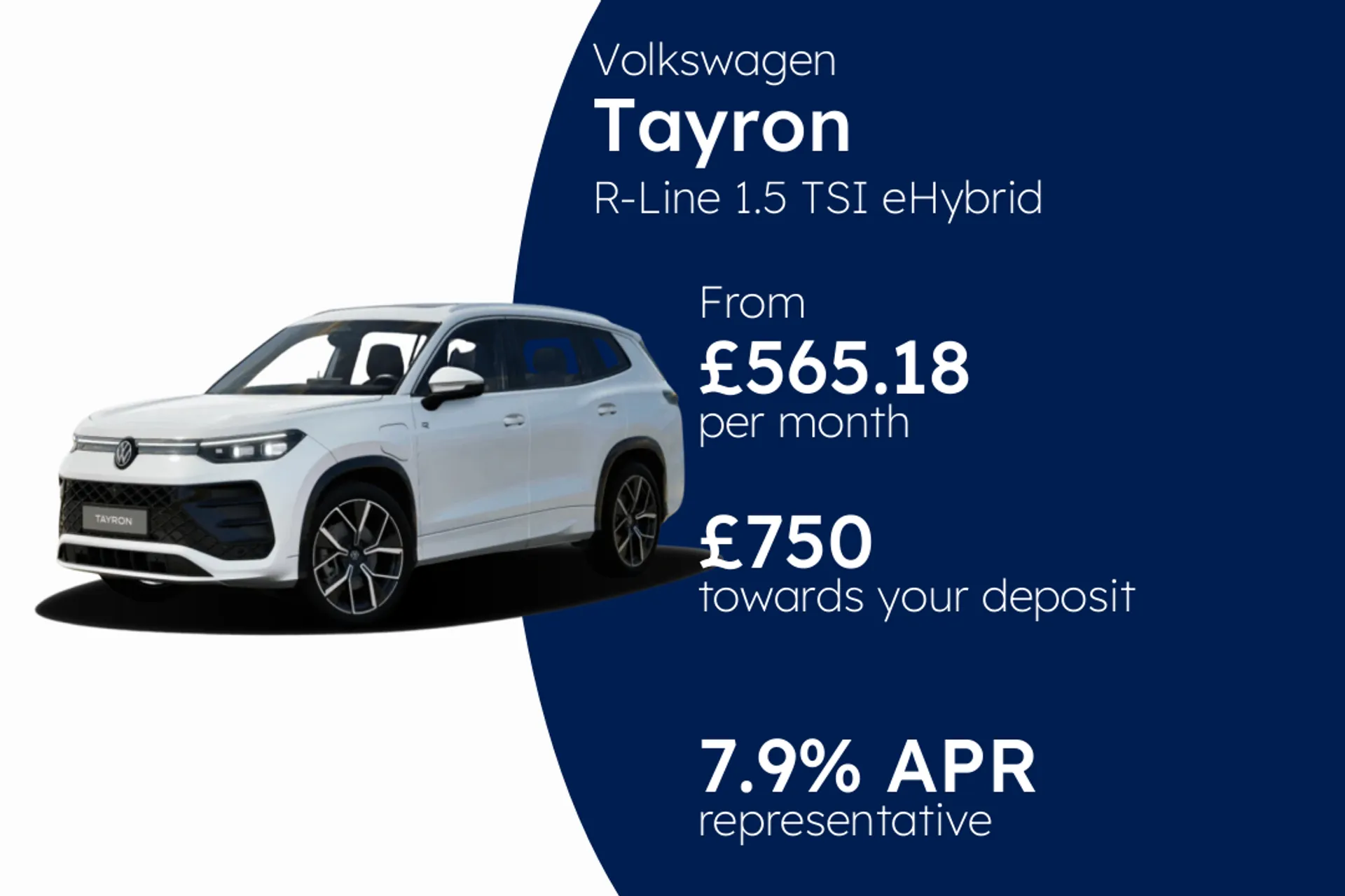 Volkswagen R-Line 1.5 TSI eHybrid 204PS 6-Speed DSG 5 Door PCP Finance Offer From £565.18 Per Month  