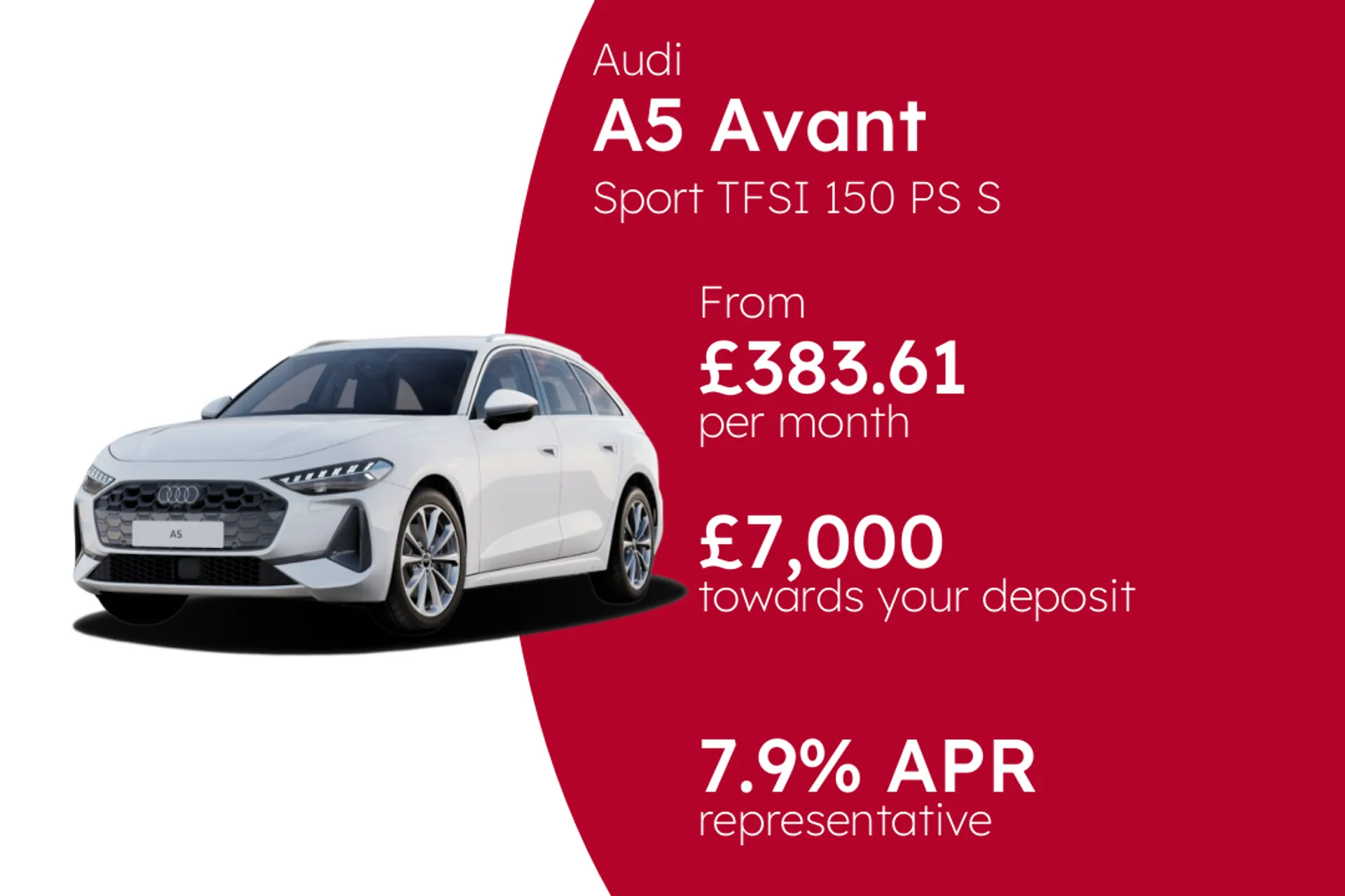 Audi Sport TFSI 150 PS S tronic (Metallic Paint) PCP Finance Offer From £383.61 Per Month  
