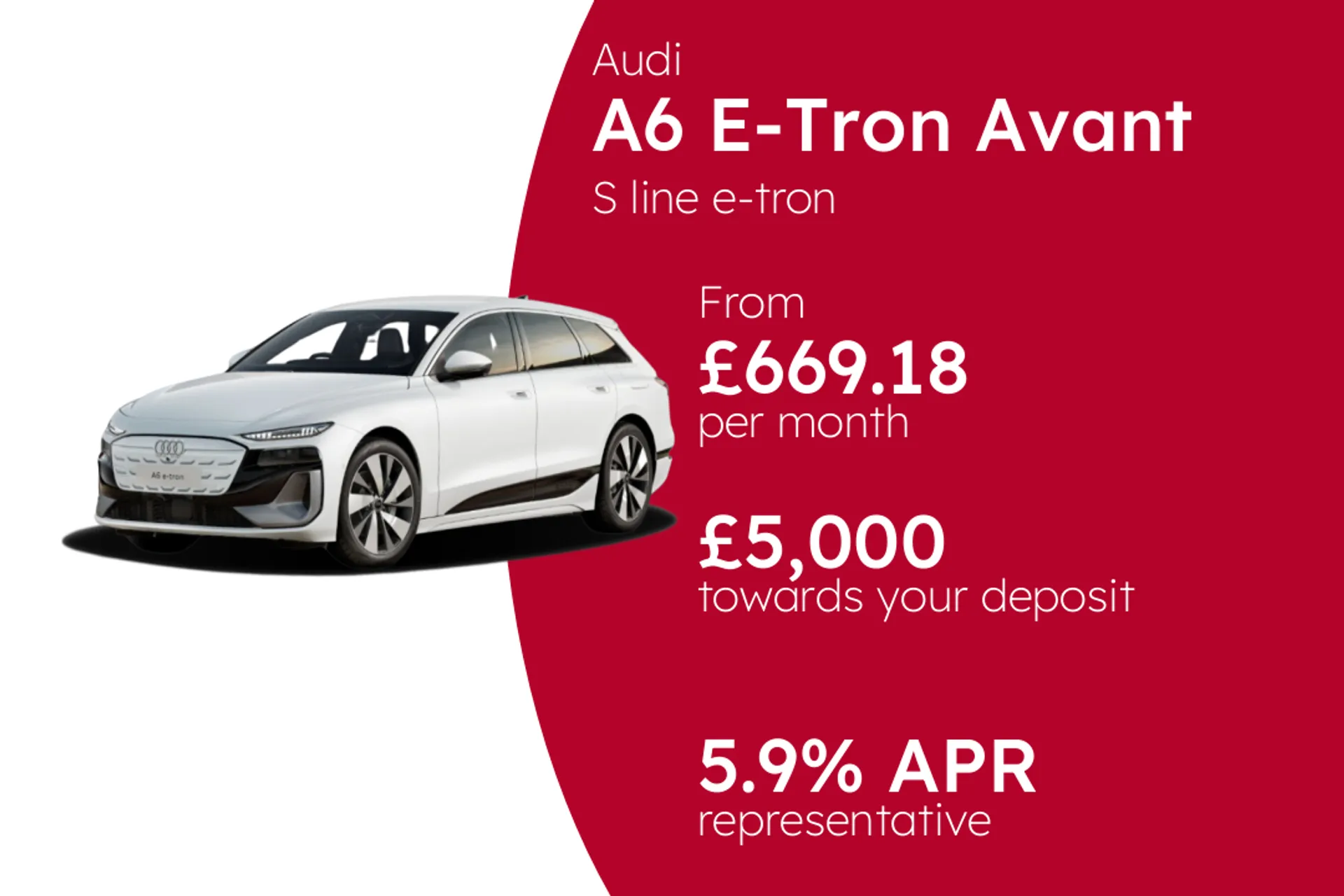 Audi S line e-tron PCP Finance Offer From £669.18 Per Month