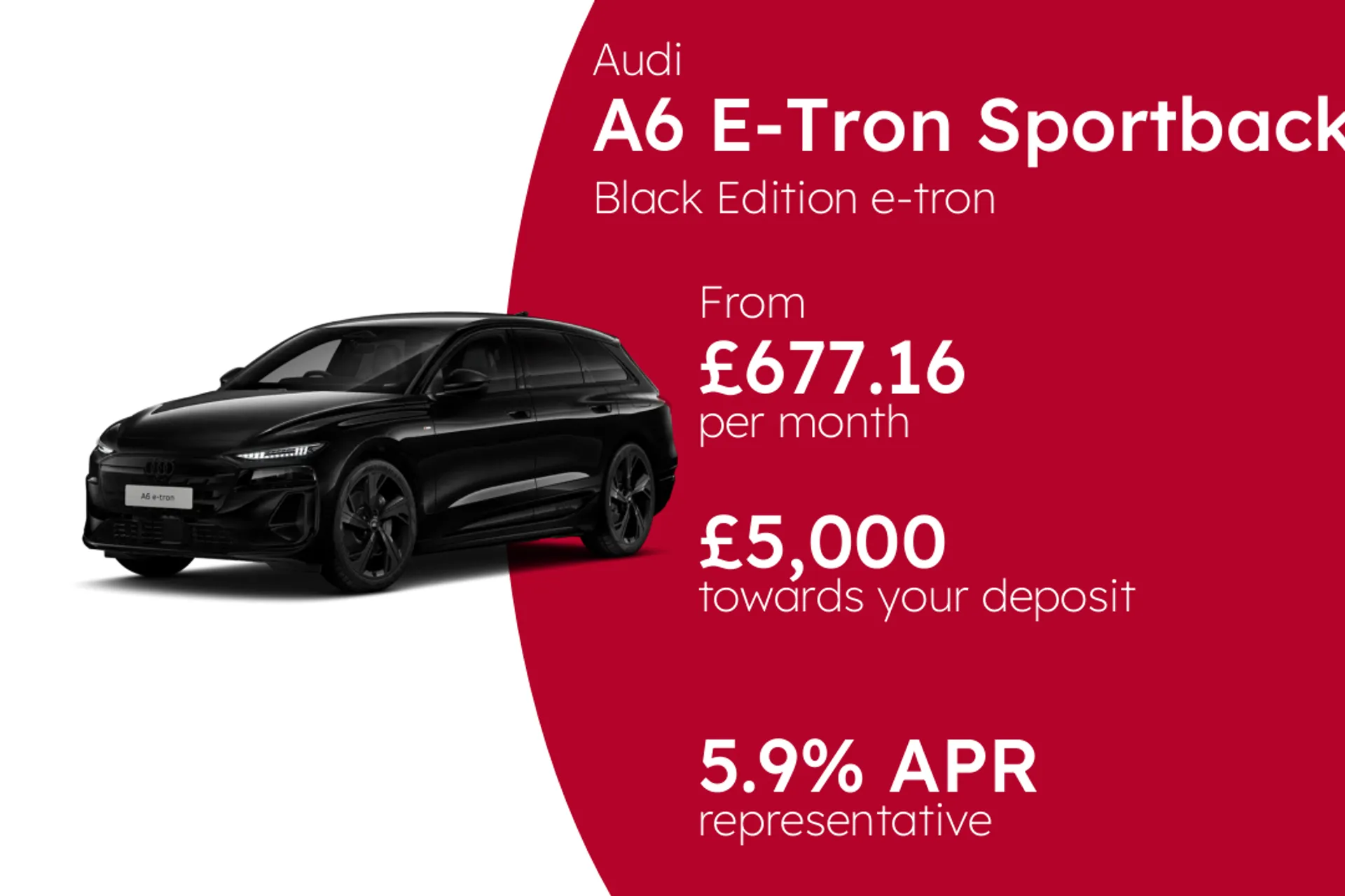 Audi Black Edition e-tron PCP Finance Offer From £677.16 Per Month