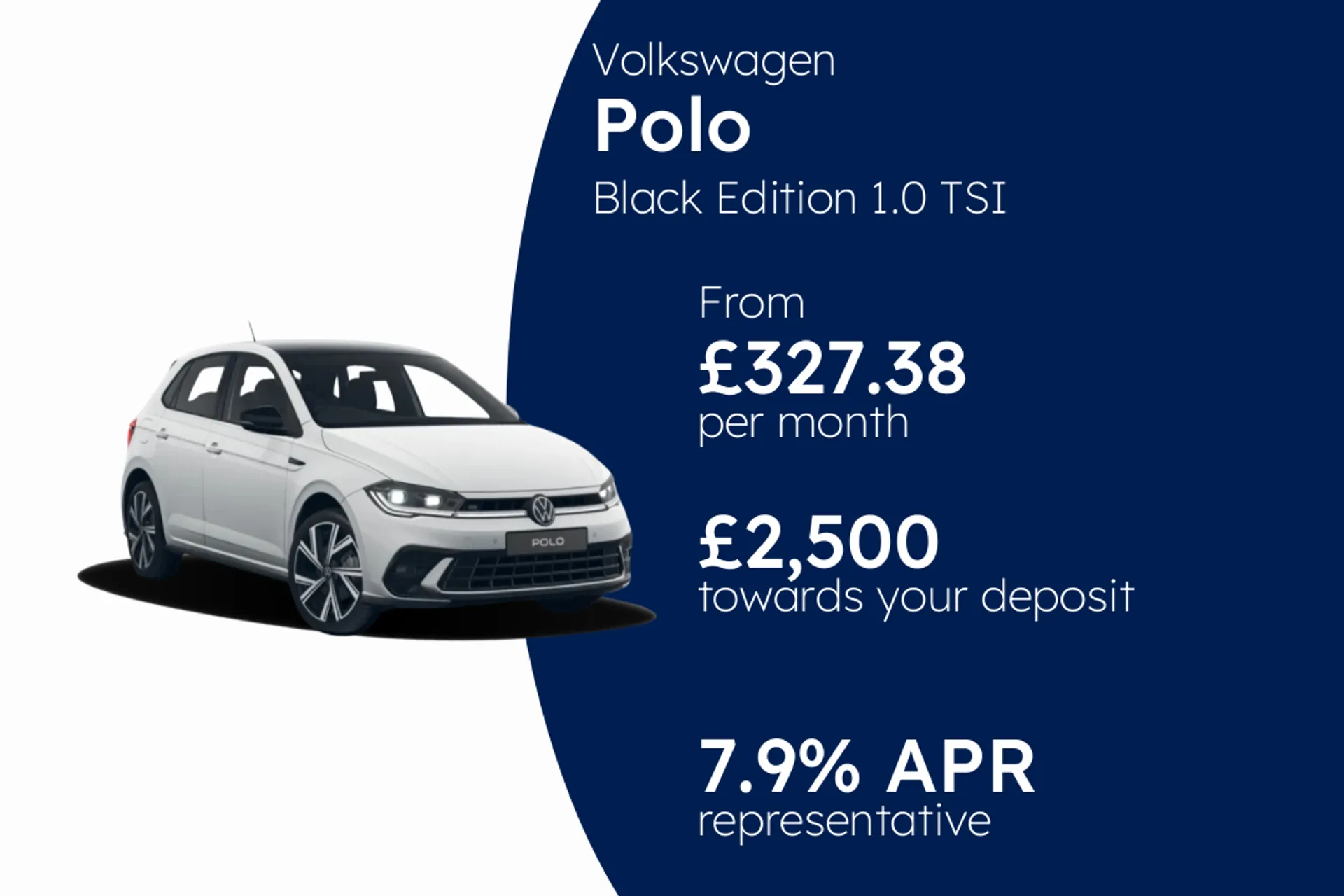Volkswagen Black Edition 1.0 TSI 115PS 7-speed DSG 5 Door PCP Finance Offer From £327.38 Per Month  