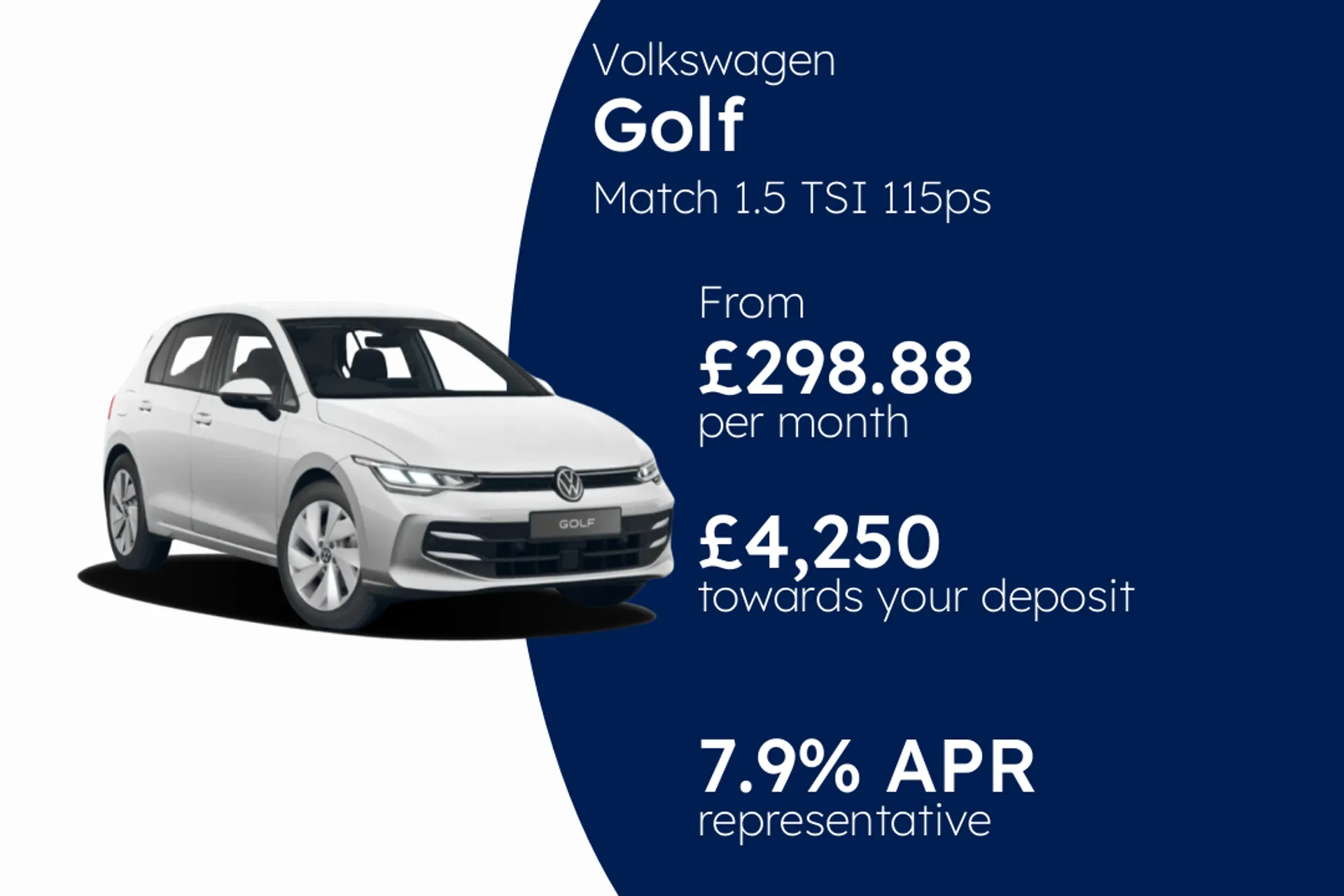 Volkswagen Match 1.5 TSI 115ps 6-Speed Manual 5 Door PCP Finance Offer From £298.88 Per Month  