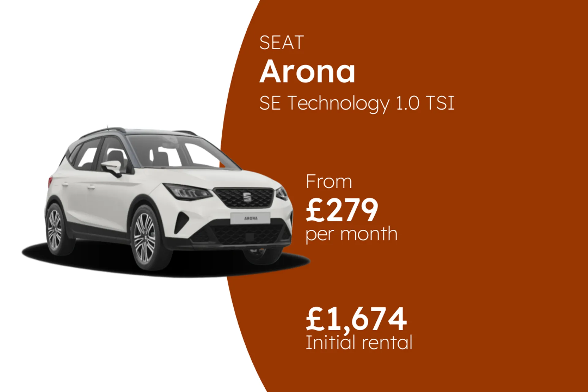 SEAT SE Technology 1.0 TSI 95PS 1 BCH Finance Offer From £279.00 Per Month  