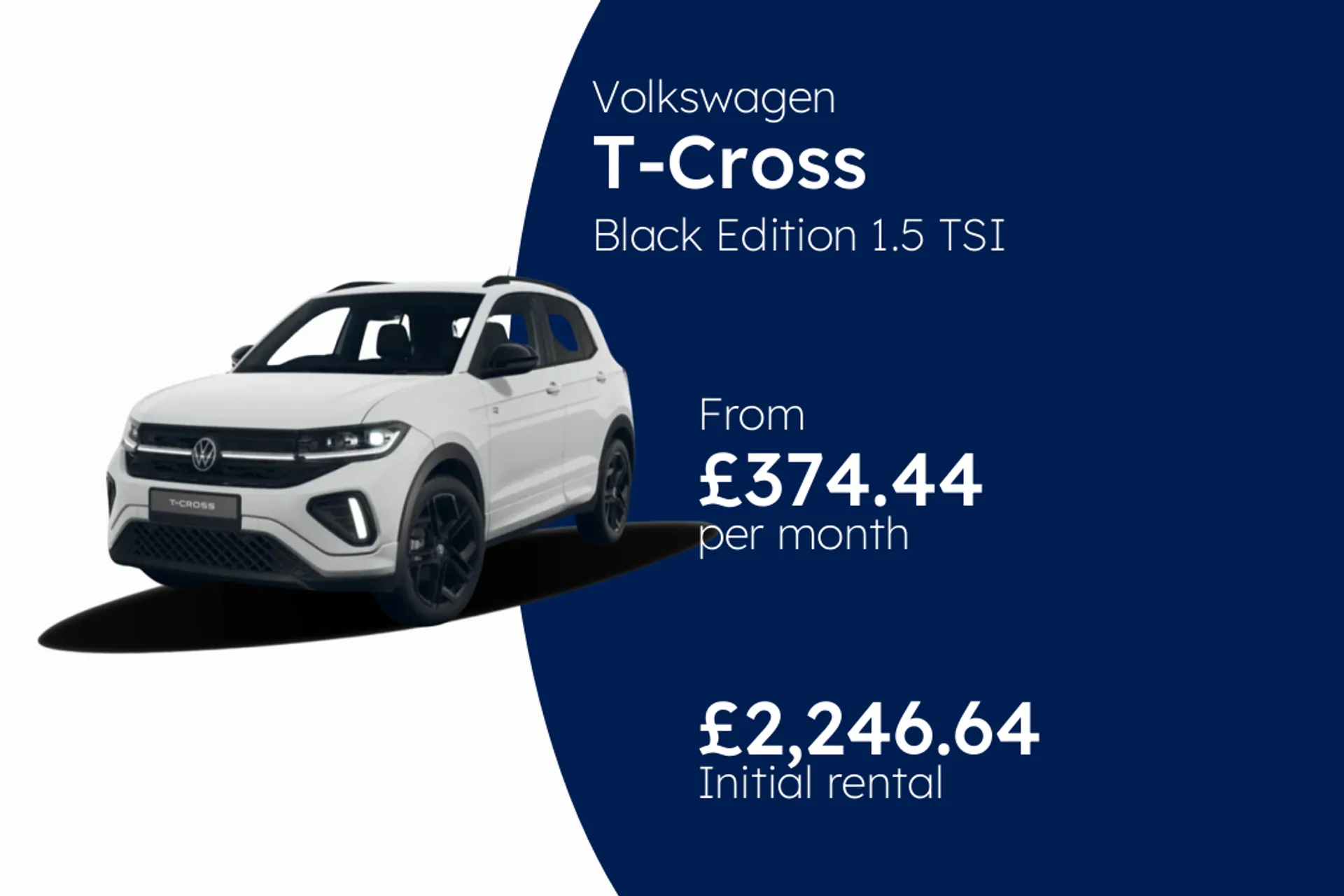 Volkswagen Black Edition 1.5 TSI 150PS 7-speed Manual 5 Door BCH Finance Offer From £374.44 Per Month