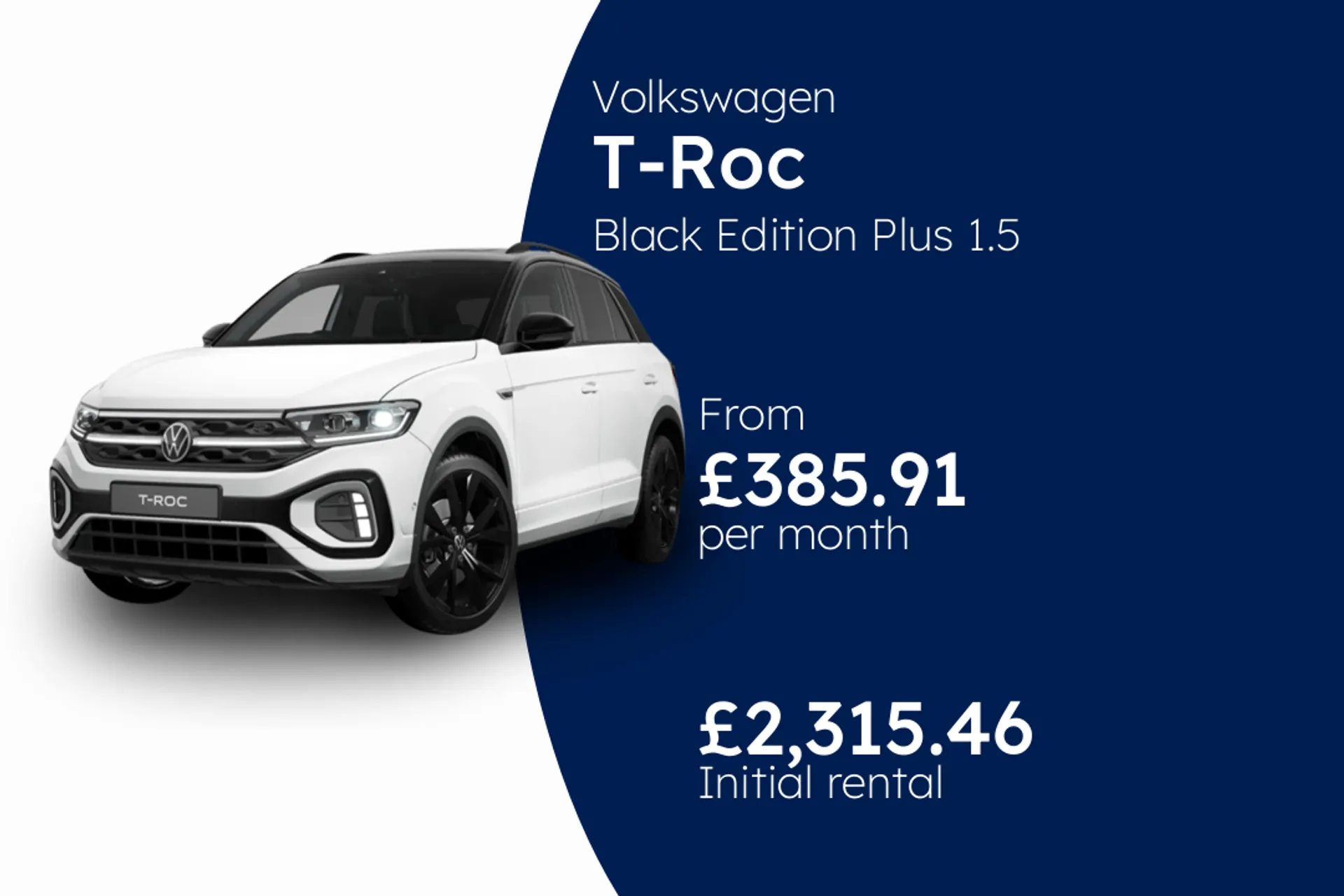 Volkswagen Black Edition Plus 1.5 TSI 150PS 6-Speed Manual 5 Door BCH Finance Offer From £385.91 Per Month  