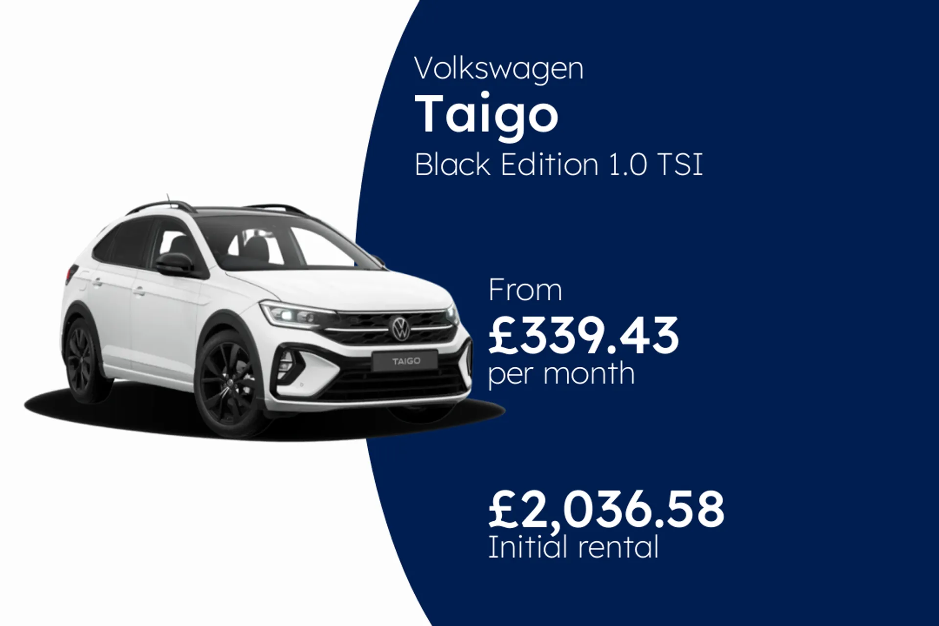 Volkswagen Black Edition 1.0 TSI 115PS 7-speed DSG 5 Door BCH  Finance Offer From £339.43 Per Month  