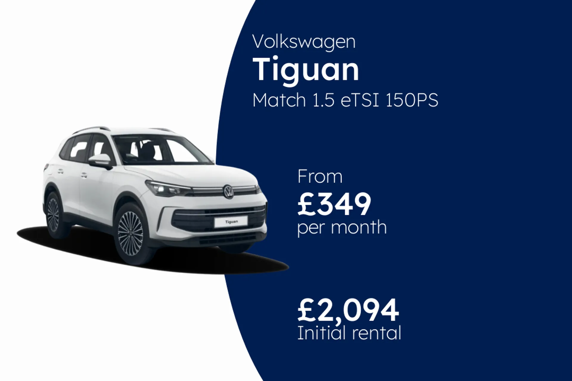 Volkswagen Match 1.5 eTSI 150PS 7-speed DSG 5 Door BCH Finance Offer From £349.00 Per Month
