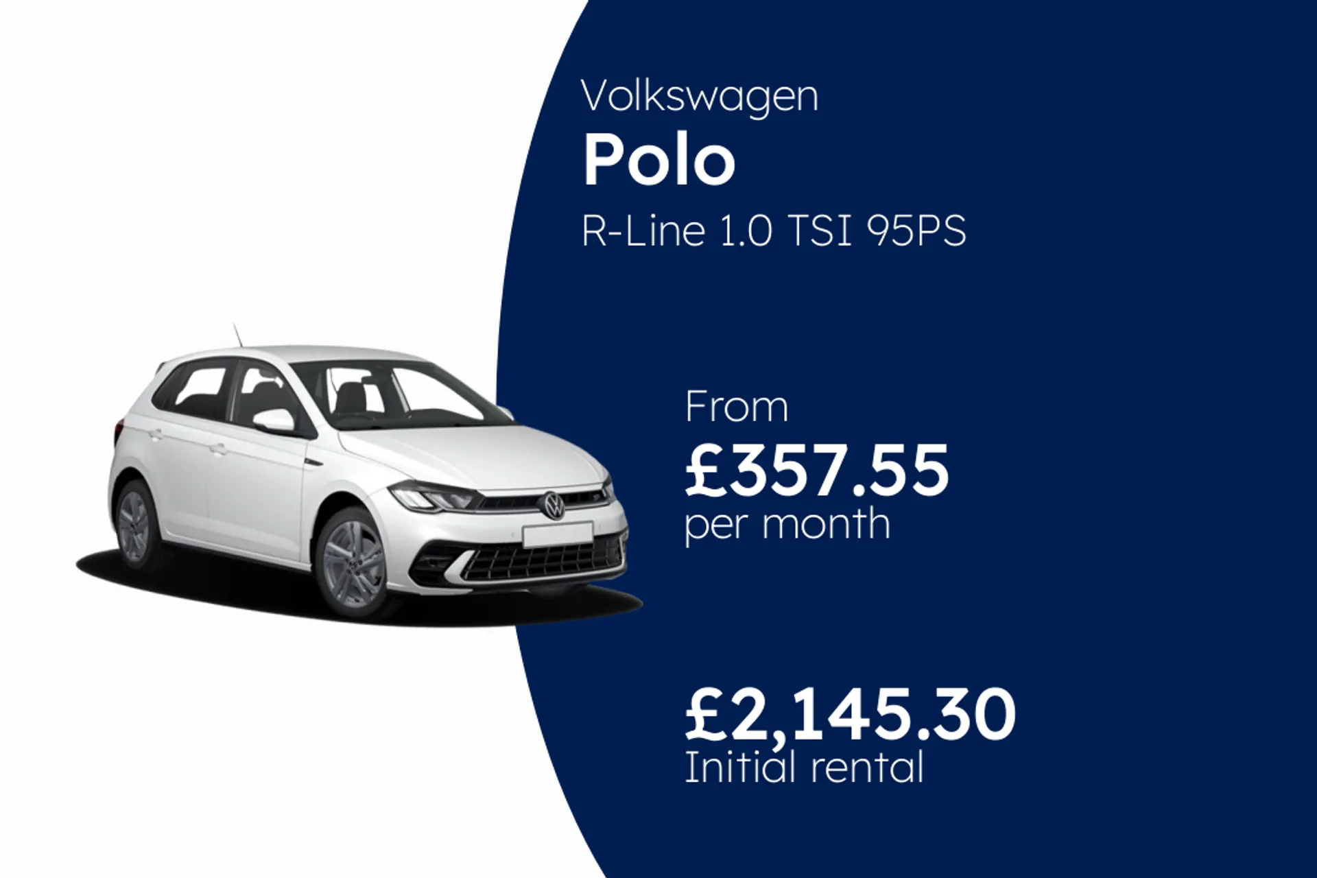 Volkswagen R-Line 1.0 TSI 95PS 5-speed Manual 5 Door BCH Finance Offer From £357.55 Per Month