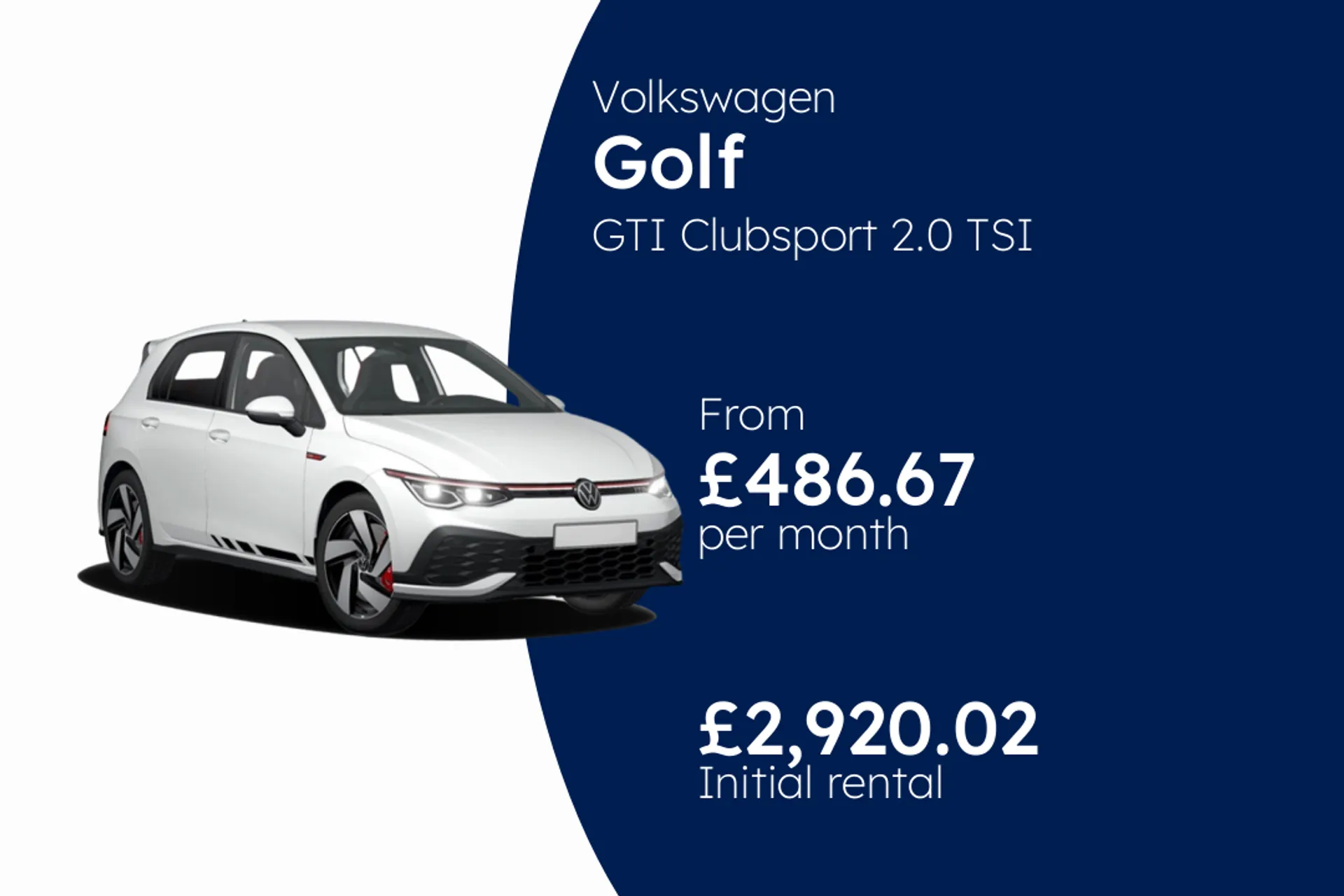 Volkswagen GTI Clubsport 2.0 TSI 300ps 7-Speed DSG 5 Door BCH Finance Offer From £486.67 Per Month  