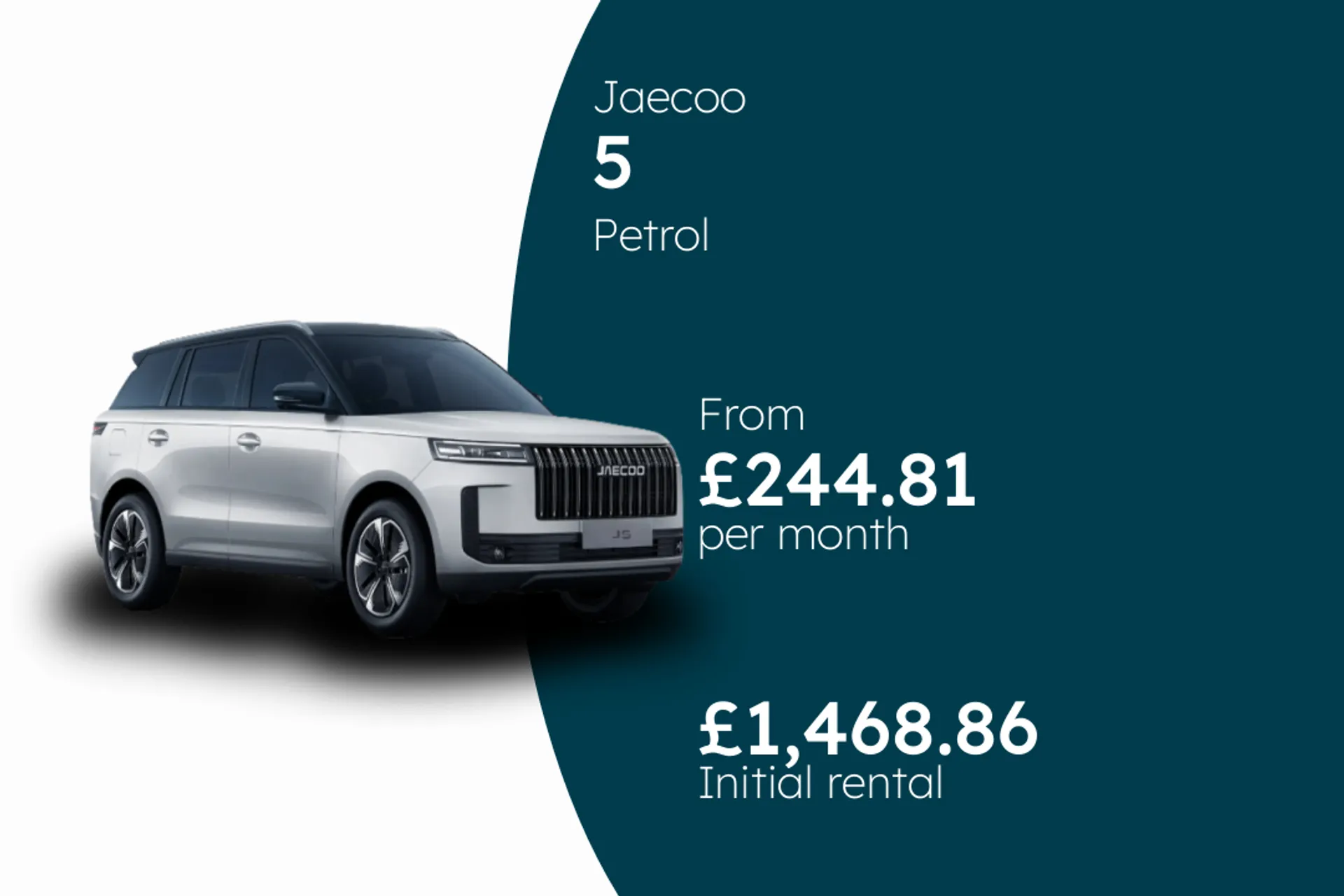 Jaecoo Petrol BCH Finance Offer From £244.81 Per Month  