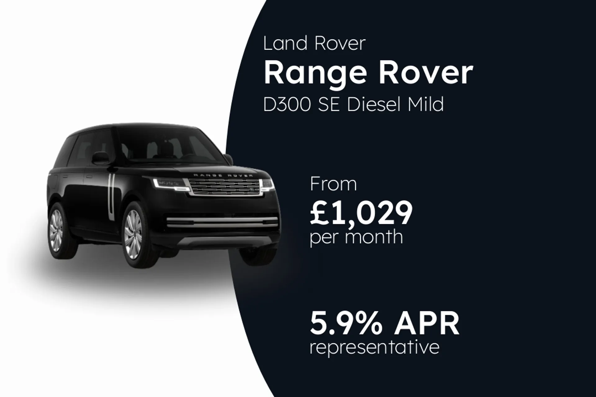 Land Rover D300 SE Diesel Mild Hybrid  PCP Finance Offer From £1029.00 Per Month  