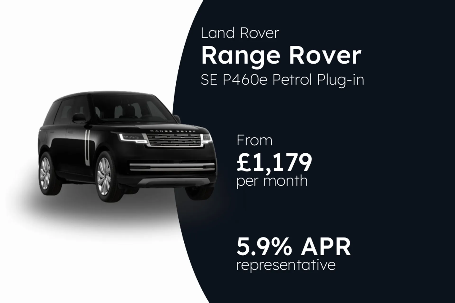 Land Rover SE P460e Petrol Plug-in Hybrid  PCP Finance Offer From £1179.00 Per Month  