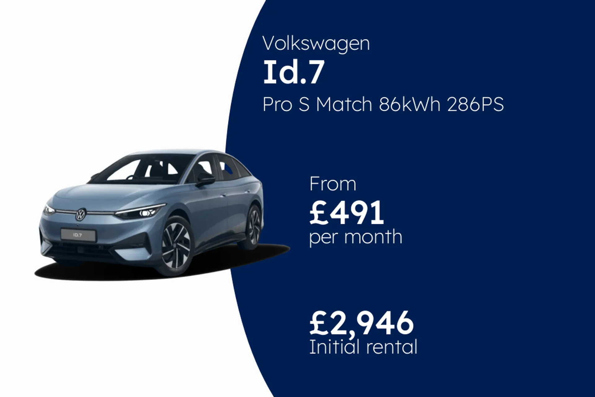 Volkswagen Pro S Match 86kWh 286PS 1-speed automatic 5 door BCH Finance Offer From £491.00 Per Month  