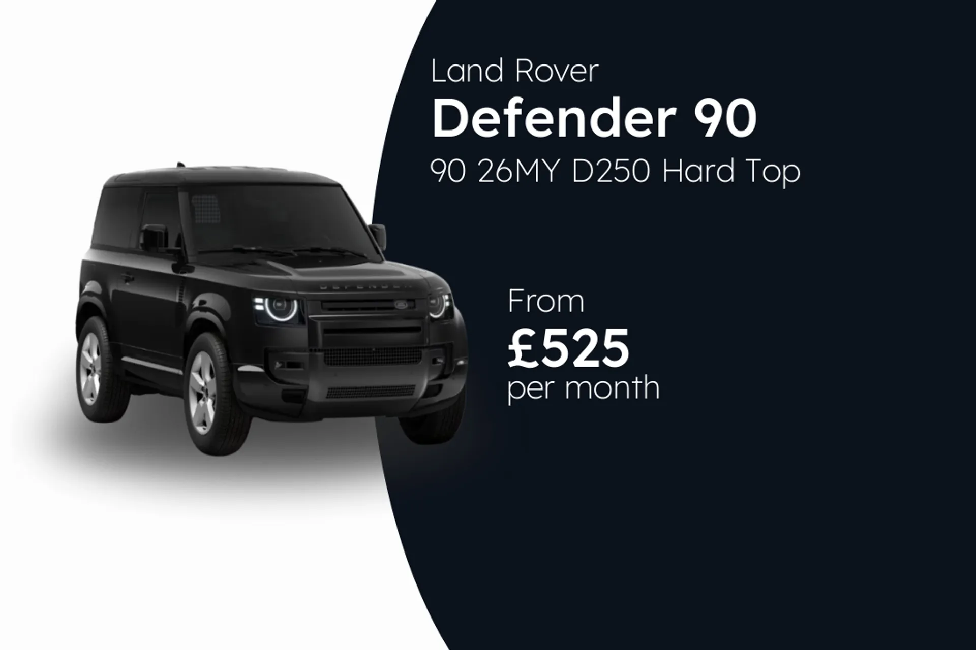 Land Rover 90 26MY D250 Hard Top X-Dynamic SE Diesel Mild Hybrid  Finance Offer From £525.00 Per Month  