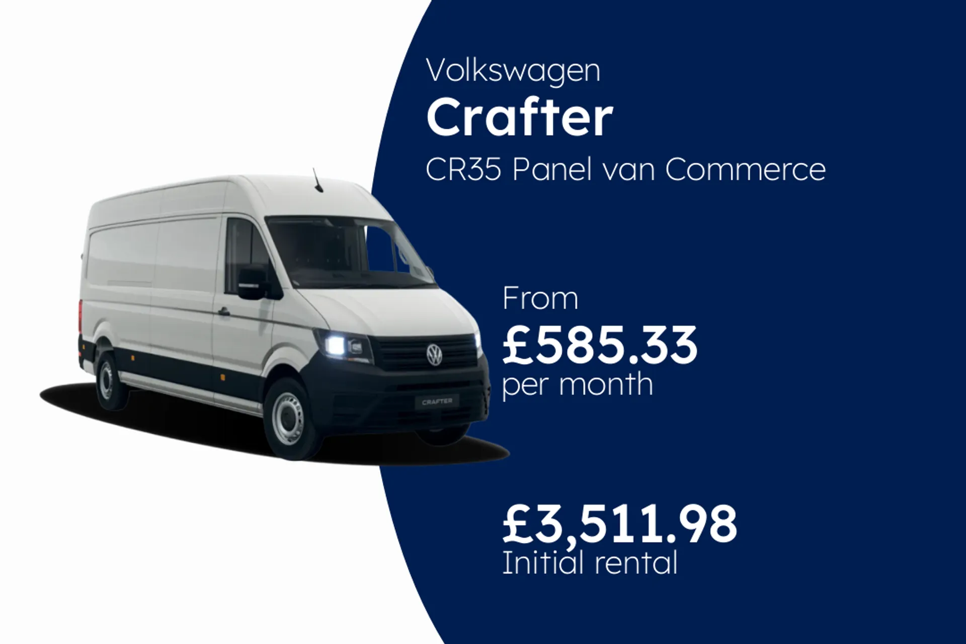 Volkswagen CR35 Panel van Commerce Plus LWB Maxi 177 PS 2.0 TDI 6sp Manual FWD BCH Finance Offer From £585.33 Per Month  