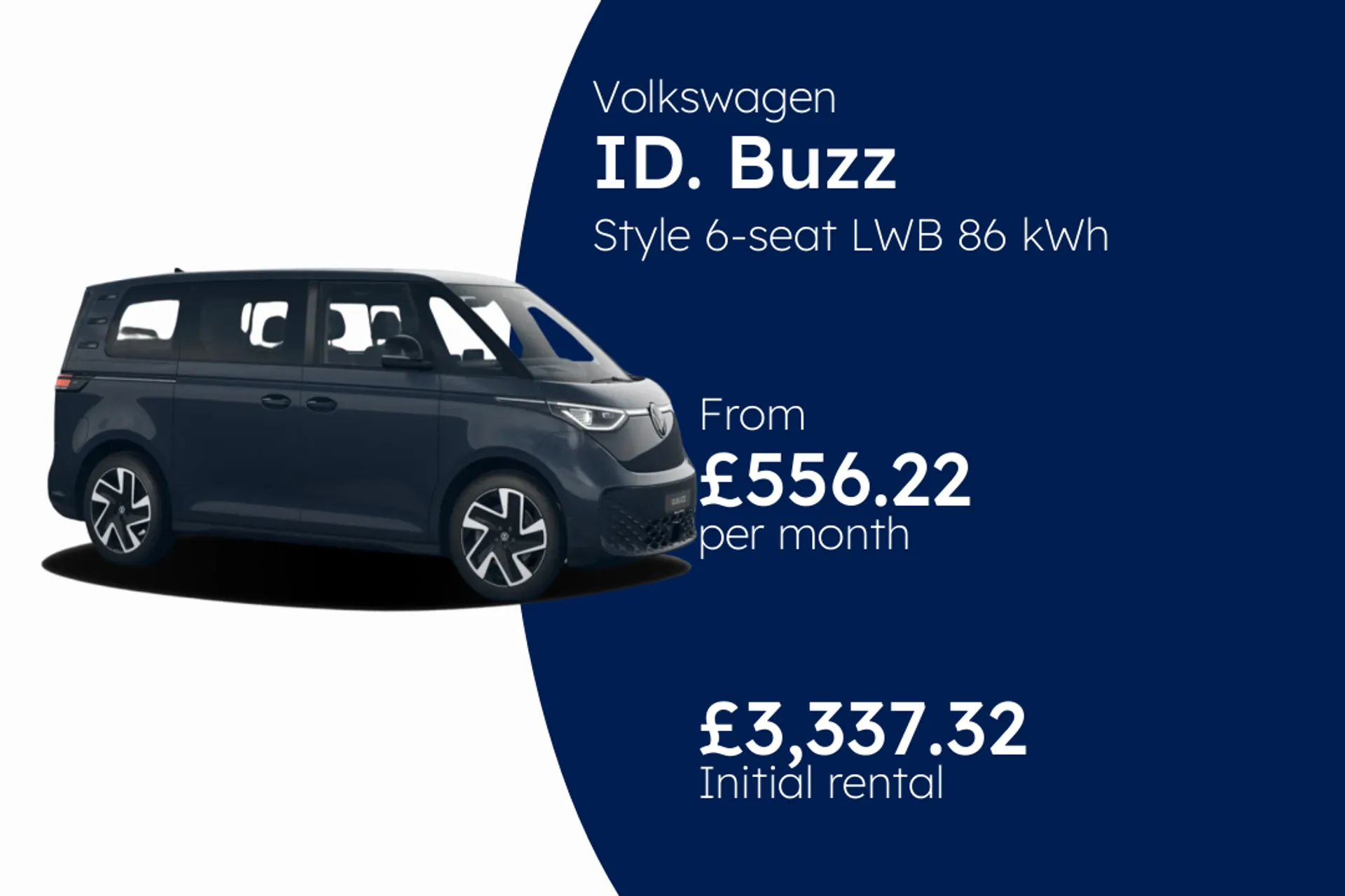 Volkswagen Style 6-seat LWB 86 kWh Pro 286 PS Electric 1 Speed BCH Finance Offer From £556.22 Per Month  