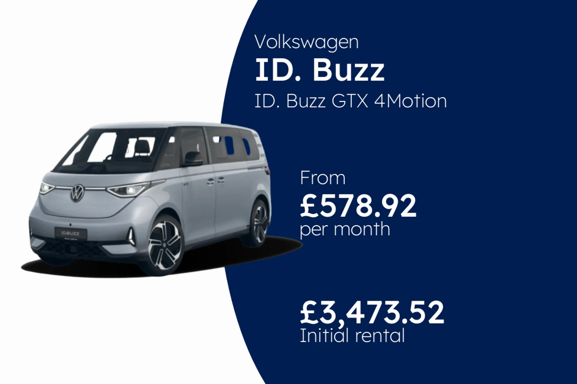 Volkswagen ID. Buzz GTX 4Motion 5-seat SWB 79 kWh Pro 340 PS Electric 1 Speed Automatic BCH Finance Offer From £578.92 Per Month  