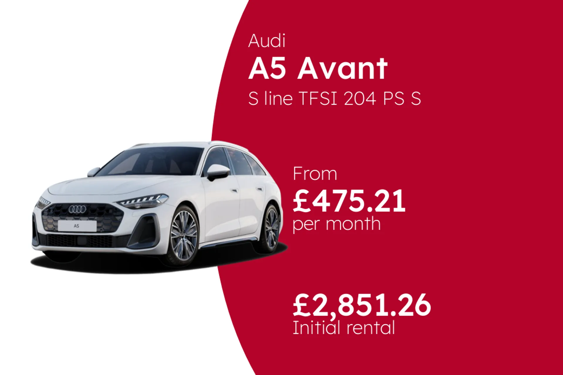 Audi S line TFSI 204 PS S tronic  BCH Finance Offer From £475.21 Per Month  