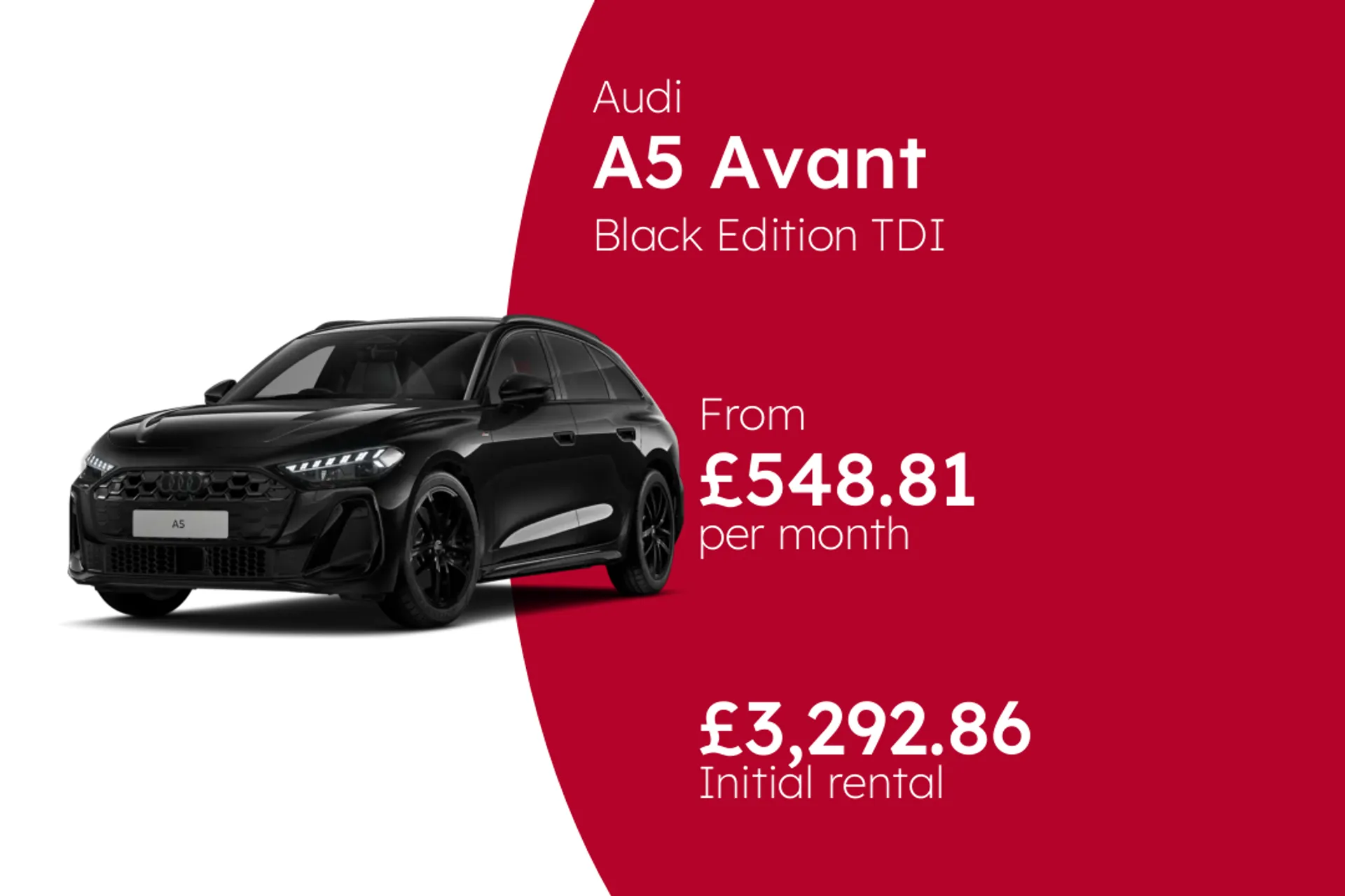 Audi Black Edition TDI quattro 204 PS S tronic  BCH Finance Offer From £548.81 Per Month  