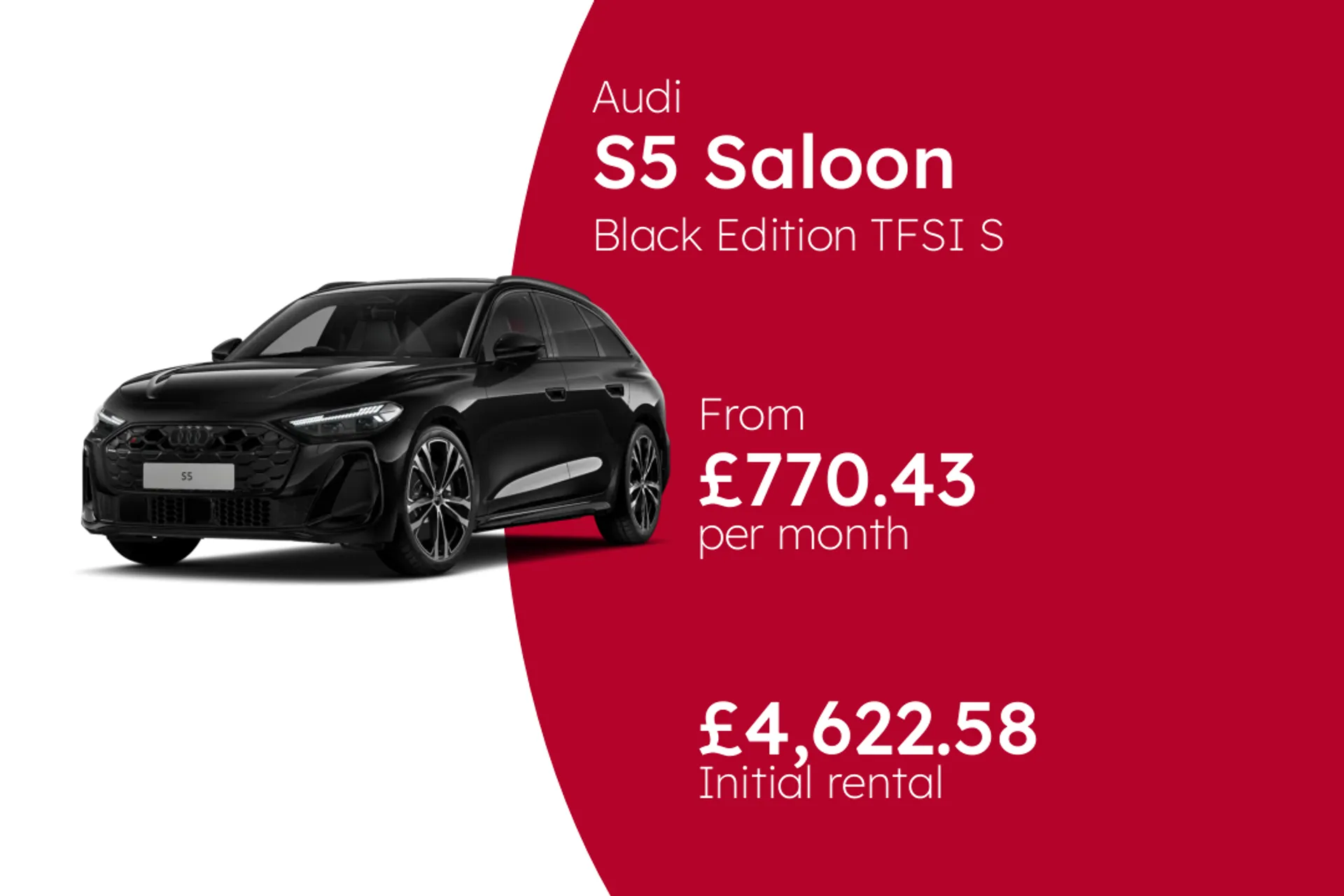 Audi Black Edition TFSI S tronic  BCH Finance Offer From £770.43 Per Month  