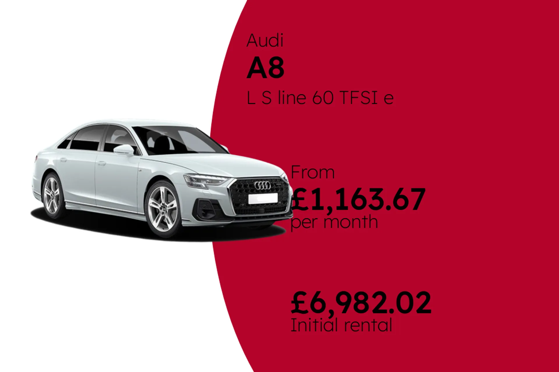 Audi L S line 60 TFSI e quattro - S tronic BCH Finance Offer From £1163.67 Per Month  