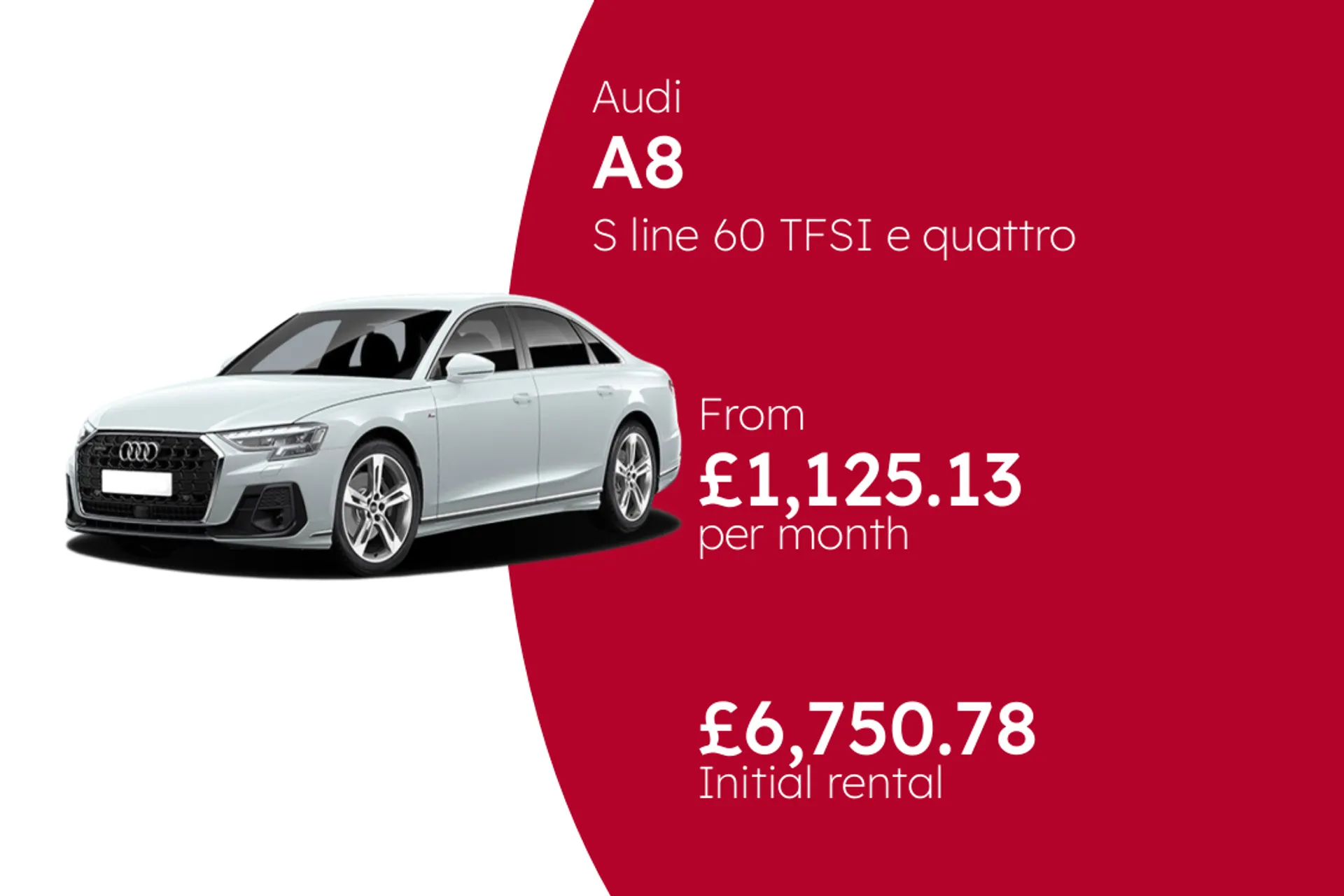 Audi S line 60 TFSI e quattro - S tronic BCH Finance Offer From £1125.13 Per Month  