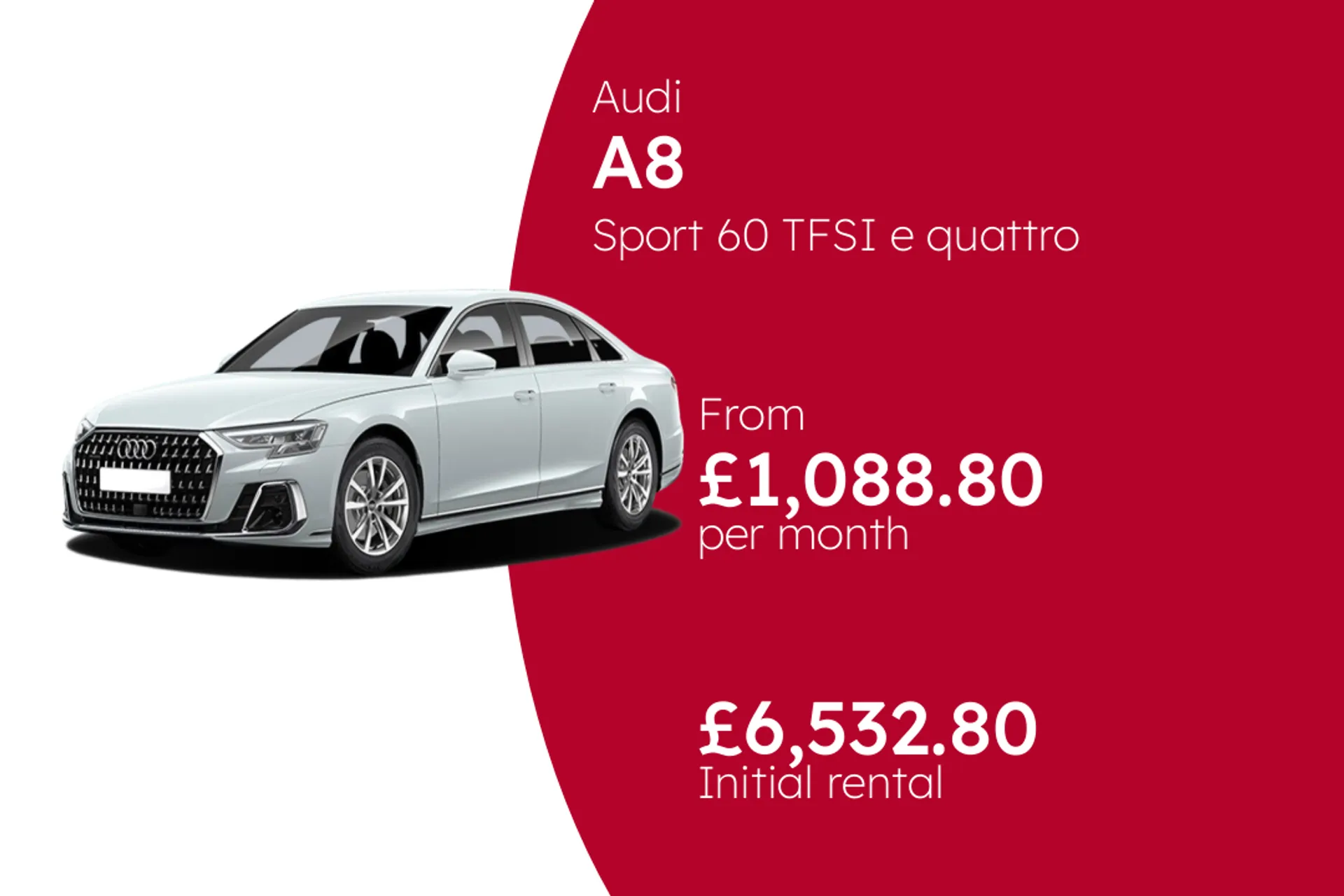 Audi Sport 60 TFSI e quattro - S tronic BCH Finance Offer From £1088.80 Per Month  