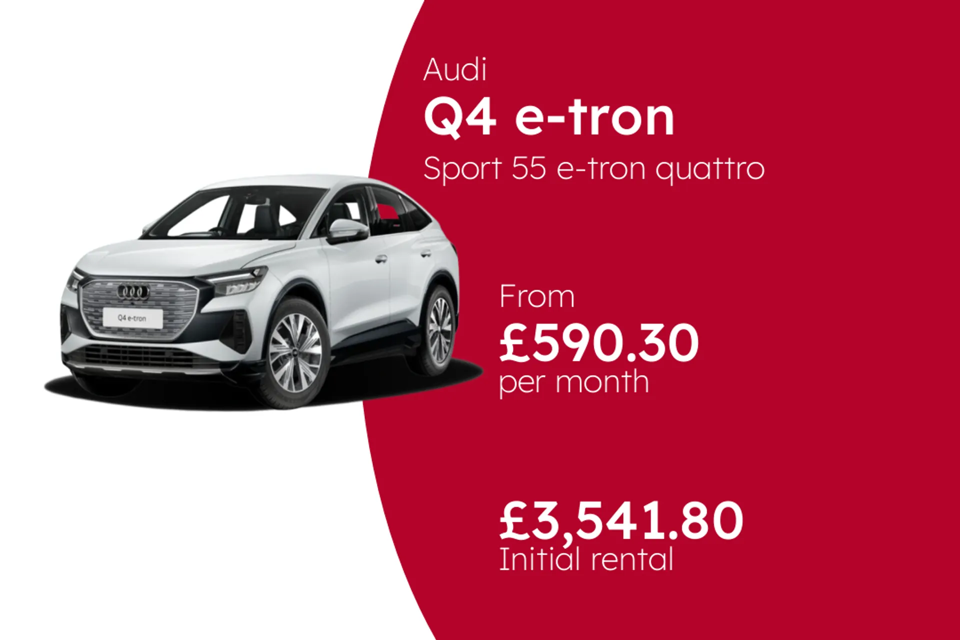 Audi Sport 55 e-tron quattro Sportback BCH Finance Offer From £590.30 Per Month  