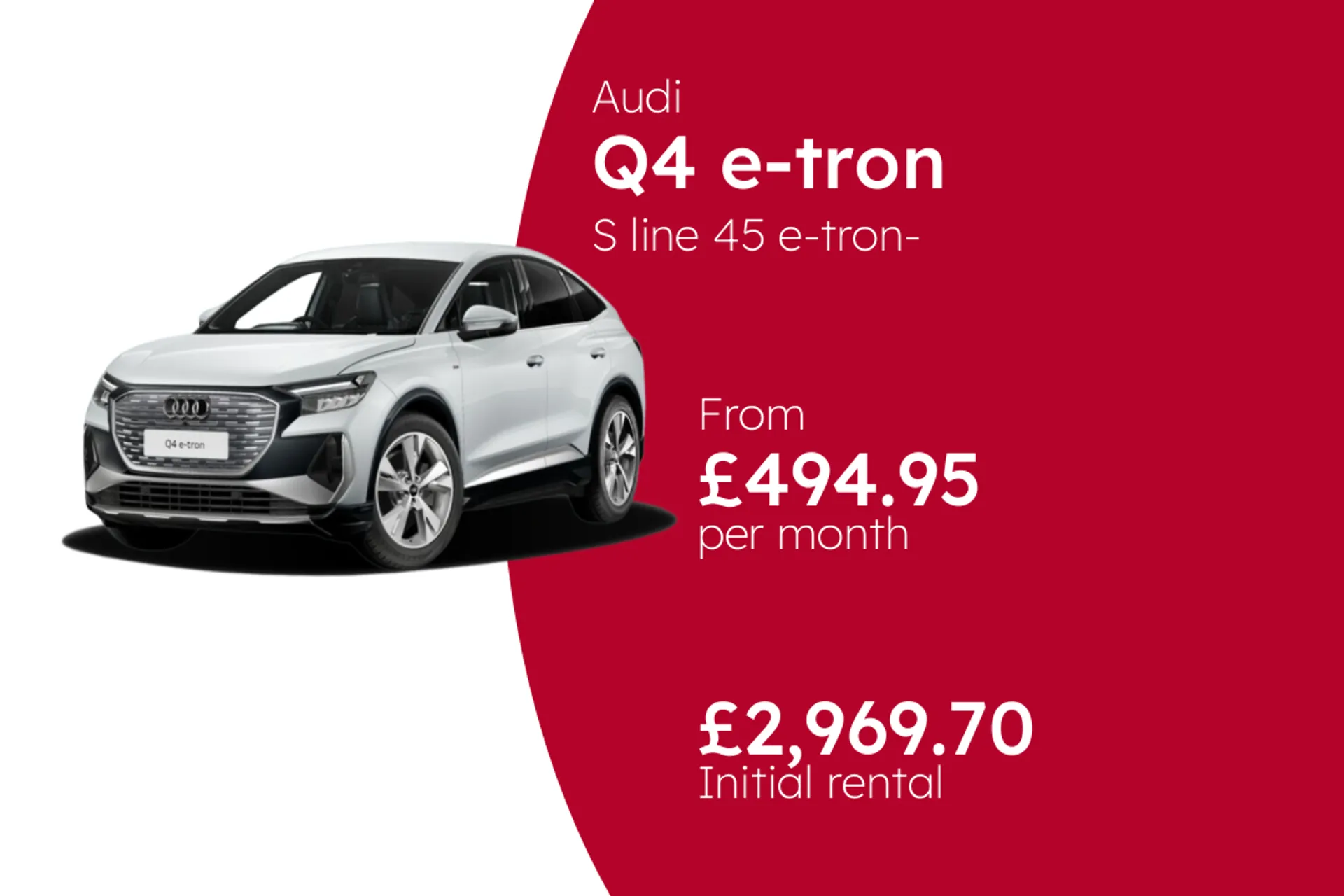 Audi S line 45 e-tron- Automatic Sportback BCH Finance Offer From £494.95 Per Month  