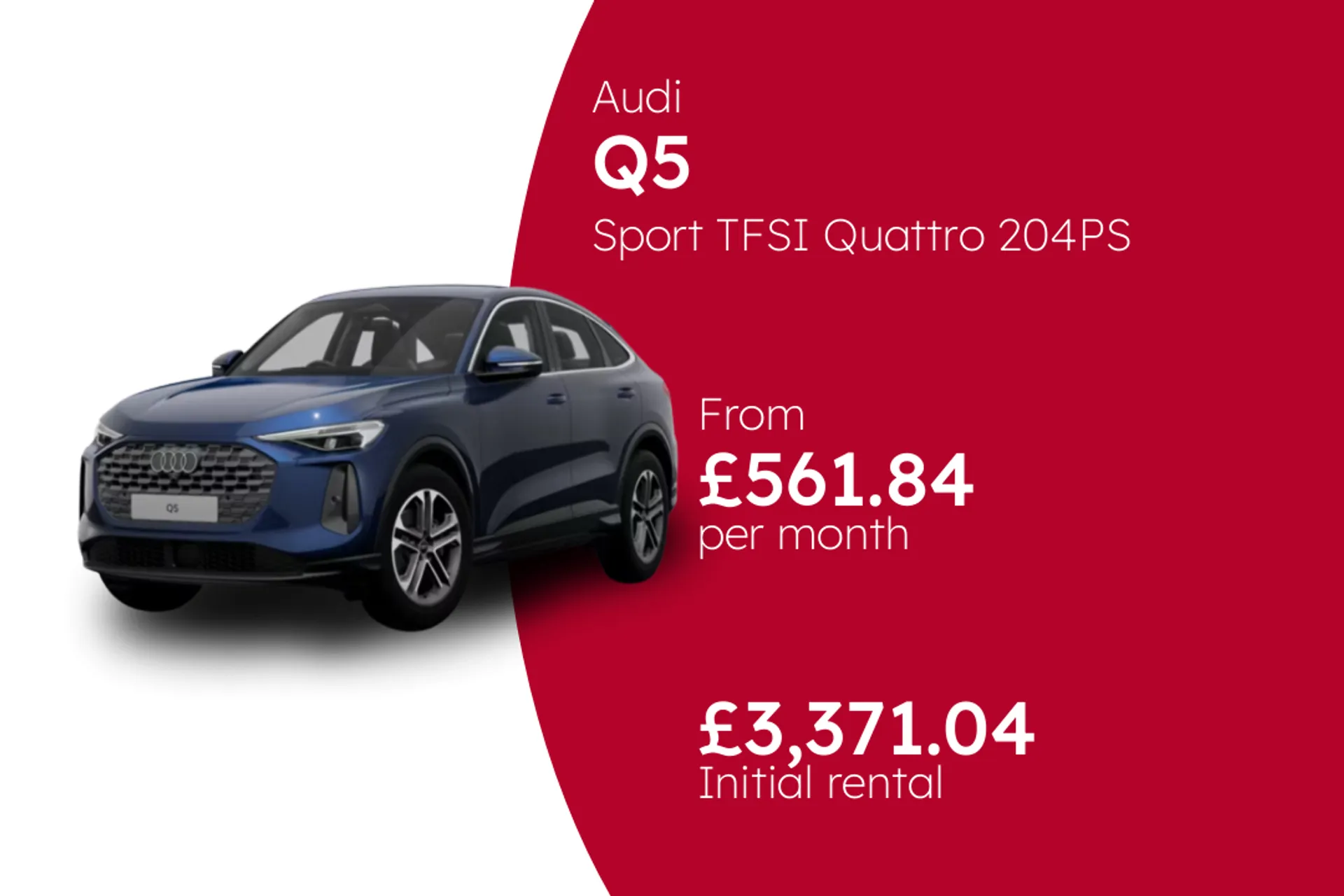 Audi Sport TFSI Quattro 204PS S Tronic Sportback BCH Finance Offer From £561.84 Per Month  