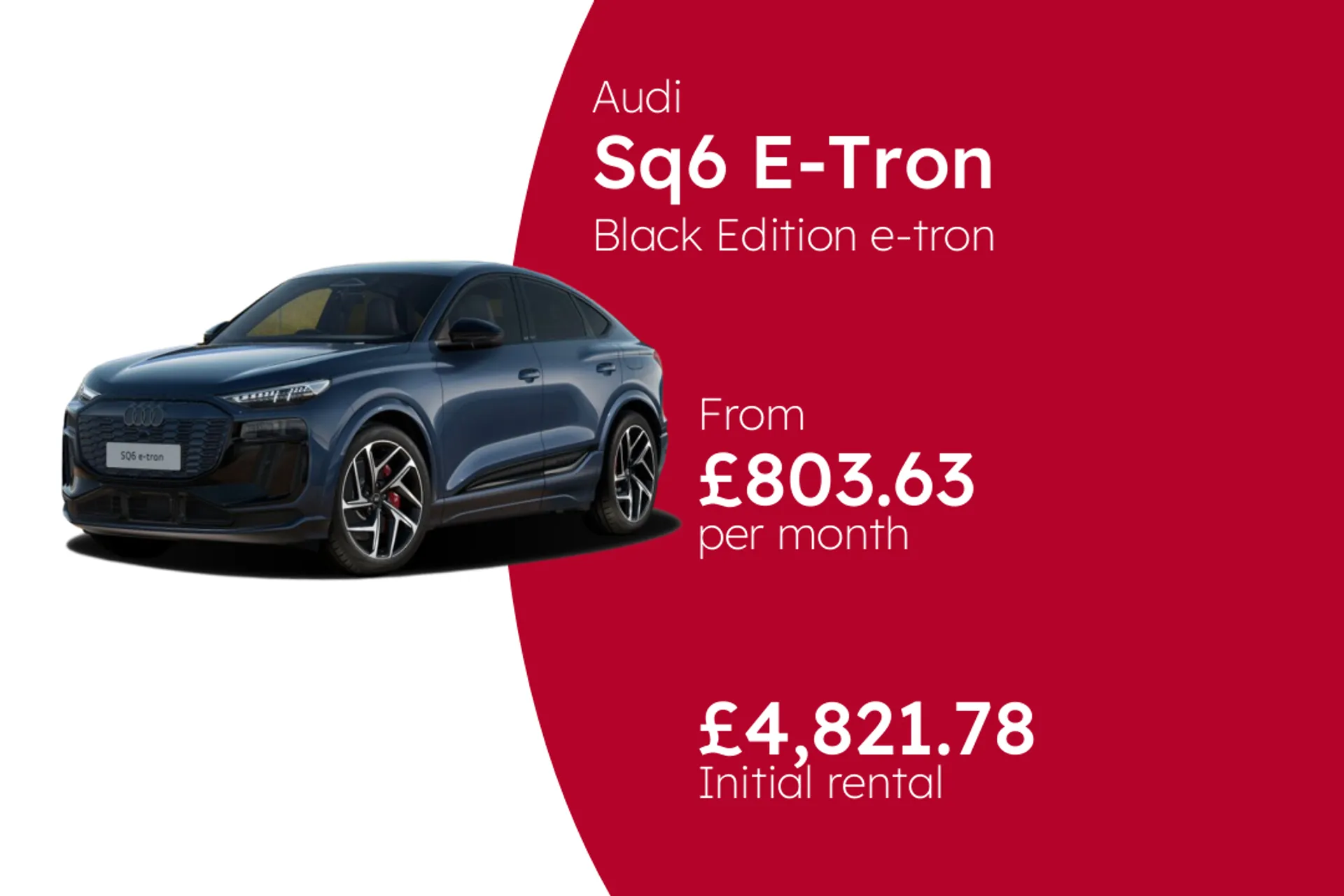 Audi Black Edition e-tron Sportback BCH Finance Offer From £803.63 Per Month  