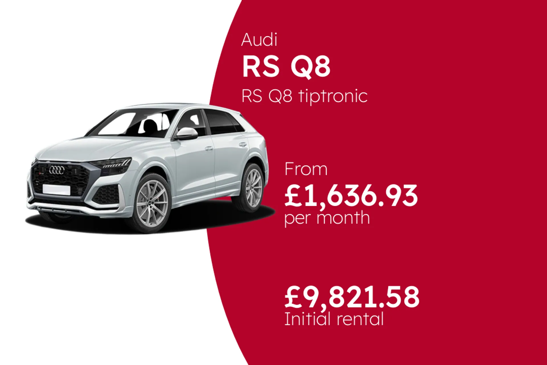 Audi RS Q8 tiptronic  BCH Finance Offer From £1636.93 Per Month  