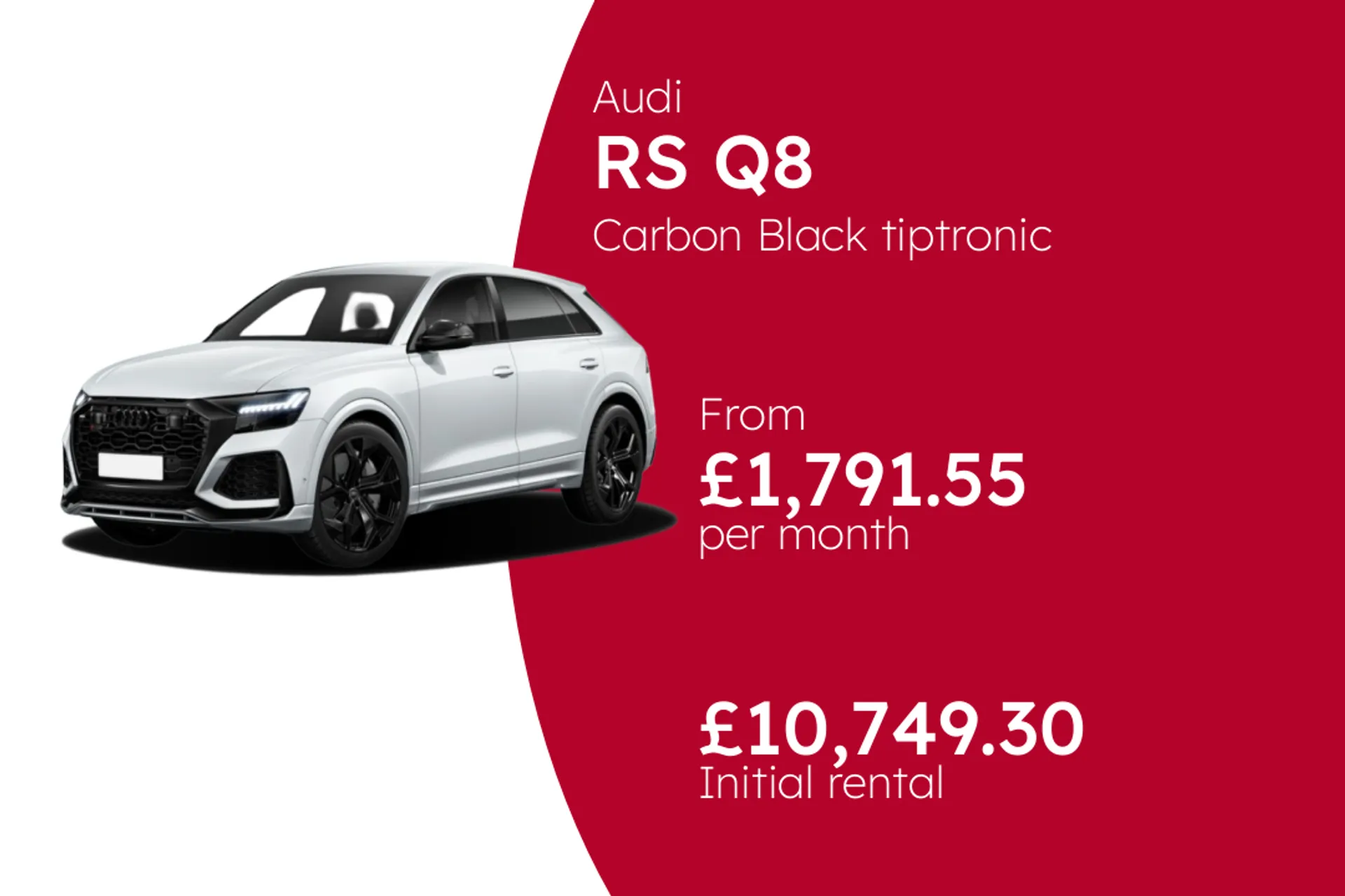 Audi Carbon Black tiptronic BCH Finance Offer From £1791.55 Per Month  