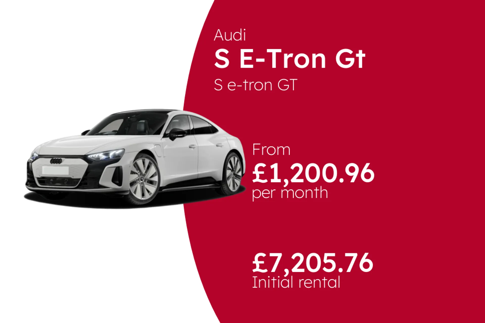 Audi S e-tron GT BCH Finance Offer From £1200.96 Per Month  