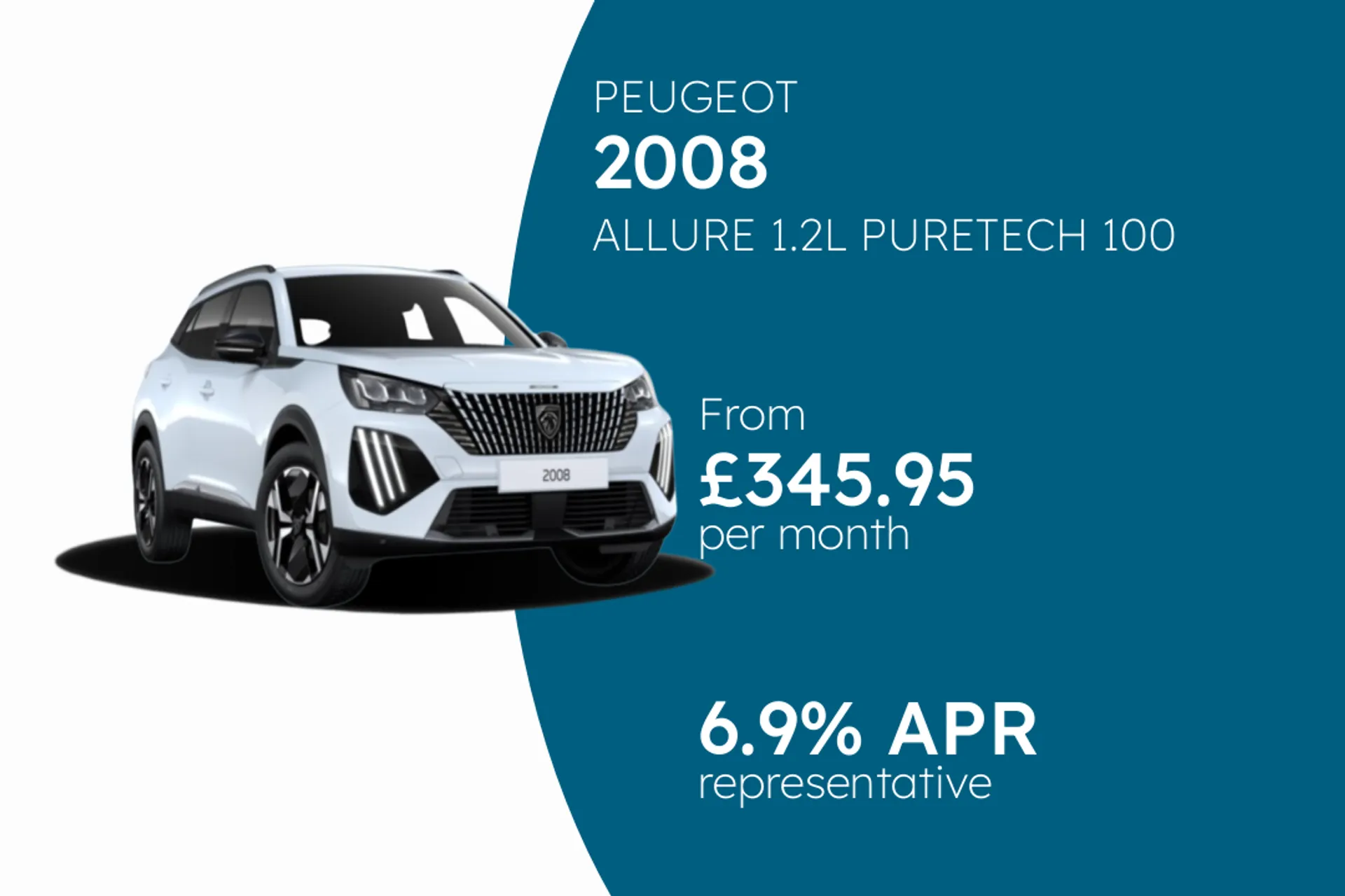 PEUGEOT ALLURE 1.2L PURETECH 100 S&S  PCP Finance Offer From £345.95 Per Month  