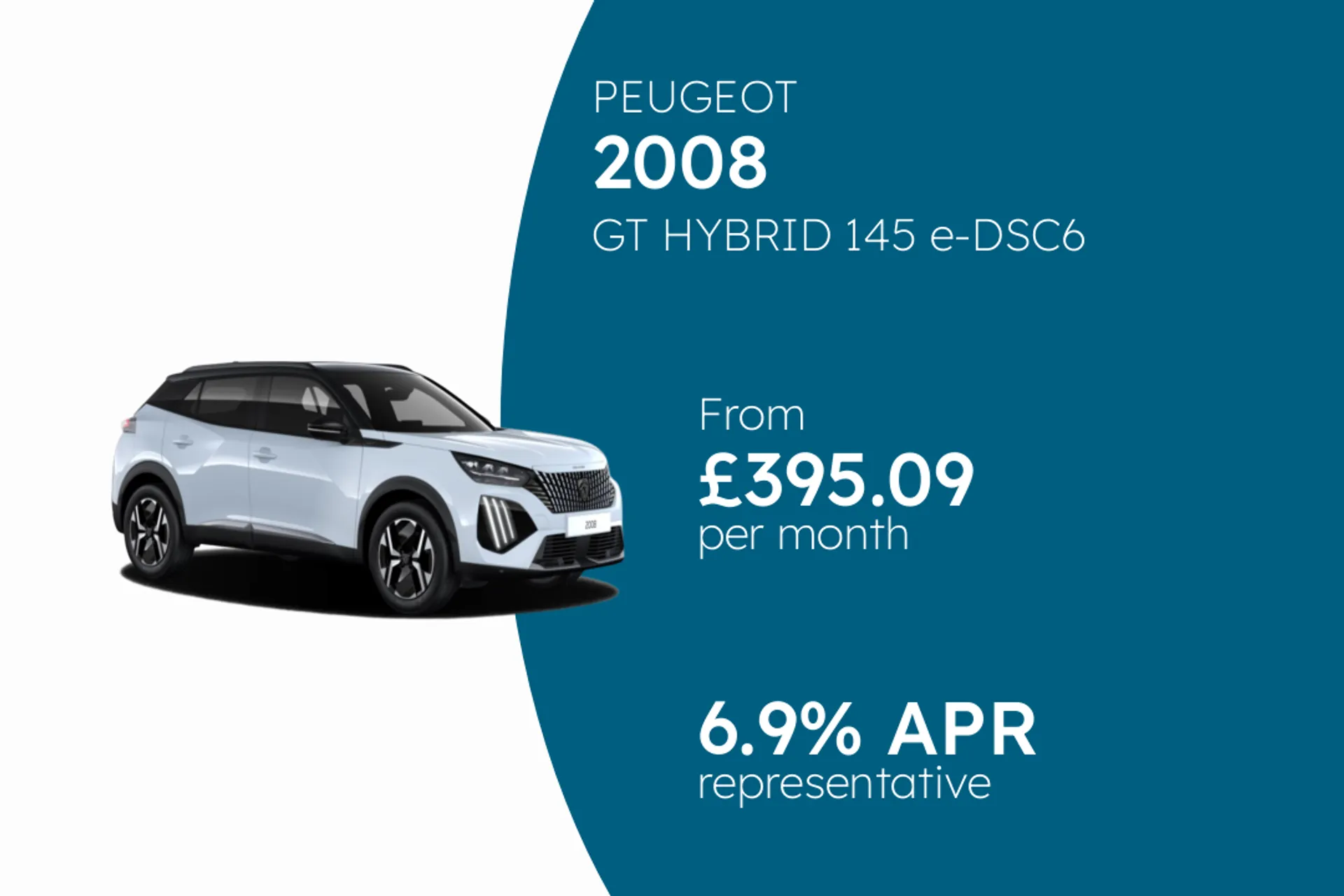 PEUGEOT GT HYBRID 145 e-DSC6 PCP Finance Offer From £395.09 Per Month  